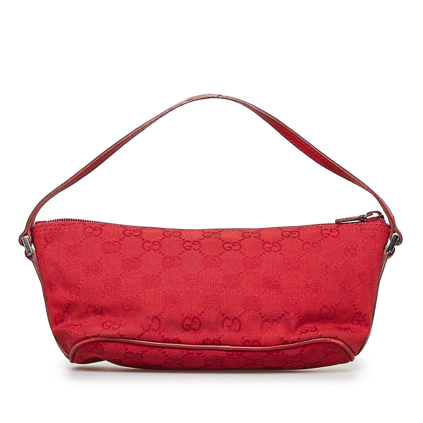 Gucci GG Boat SHG-9y6hPe Canvas Red Handbag