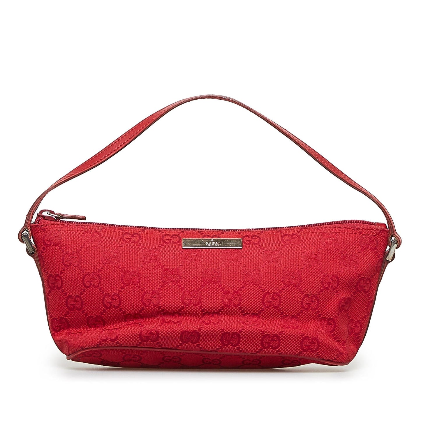Gucci GG Boat SHG-9y6hPe Canvas Red Handbag