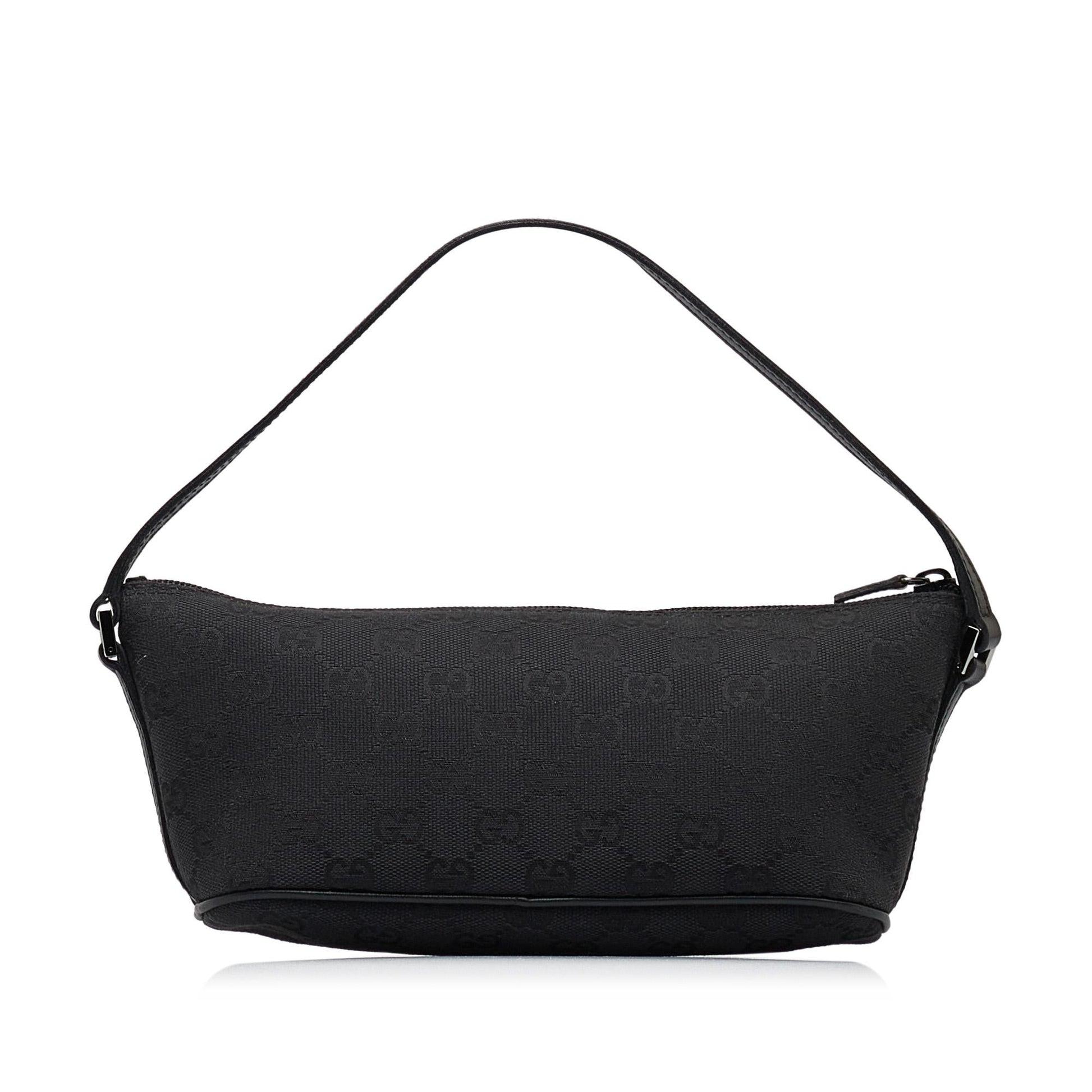 Gucci GG Boat SHG-yqNjKc Canvas Black Handbag