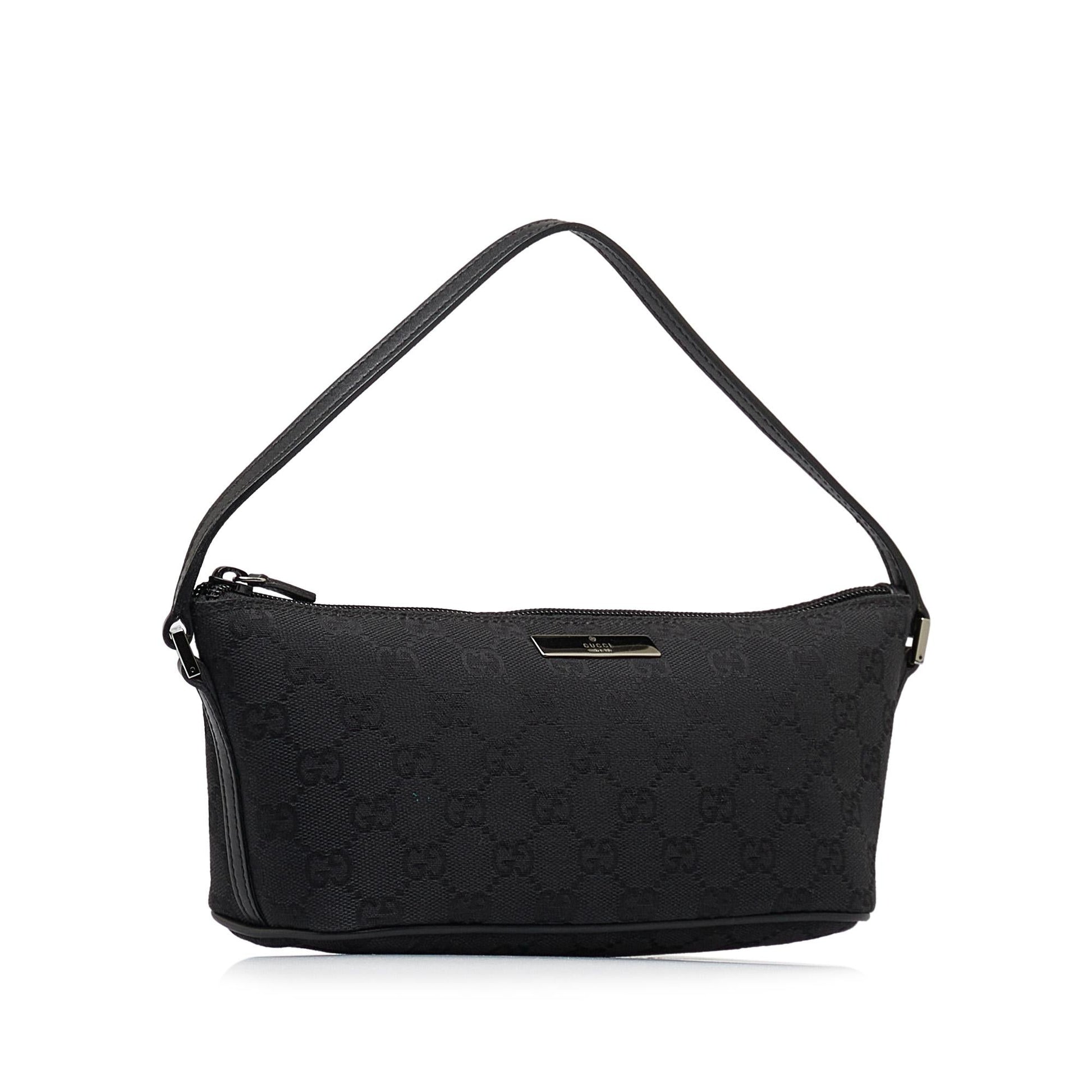 Gucci GG Boat SHG-yqNjKc Canvas Black Handbag