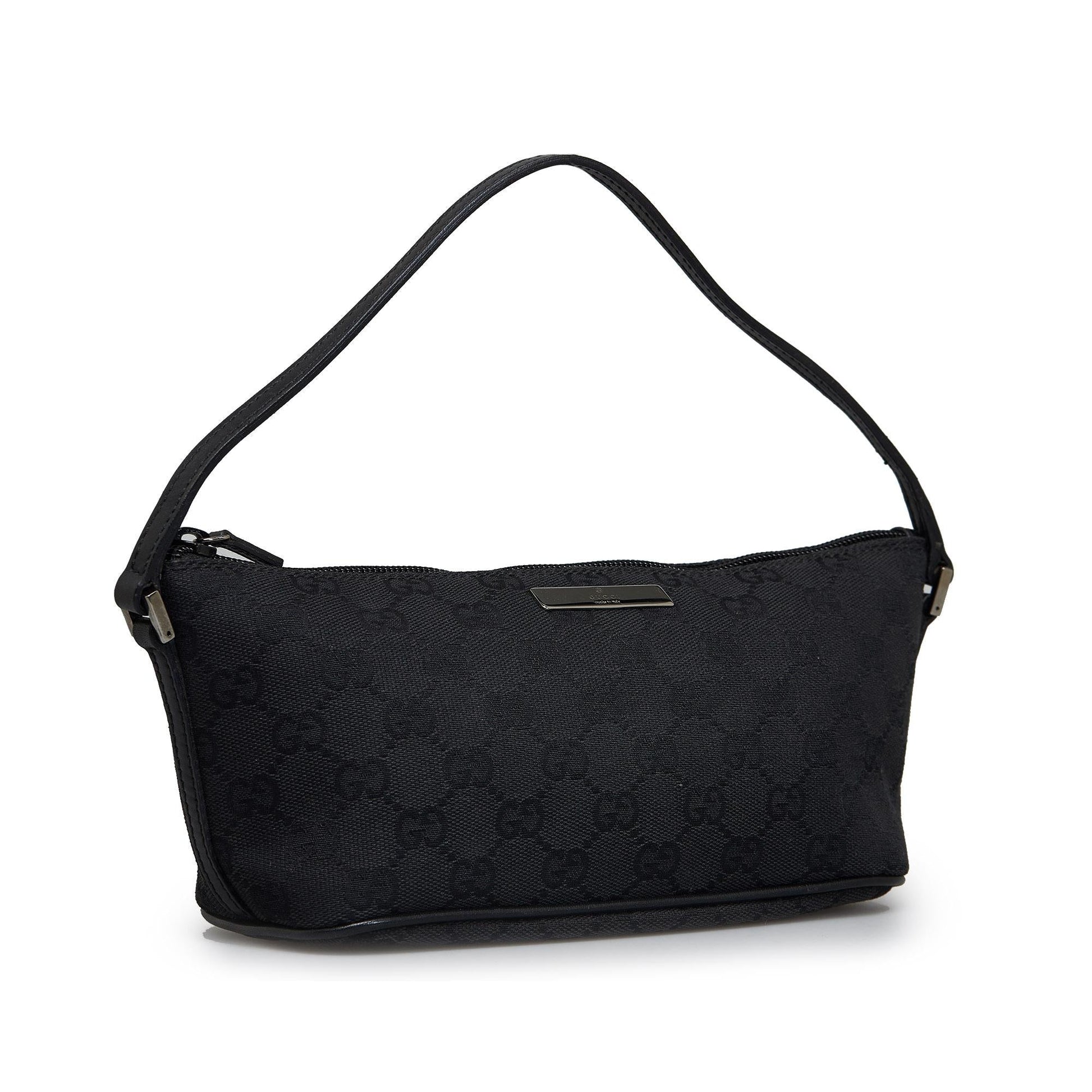 Gucci GG Boat SHG-oPMGXz Canvas Black Handbag