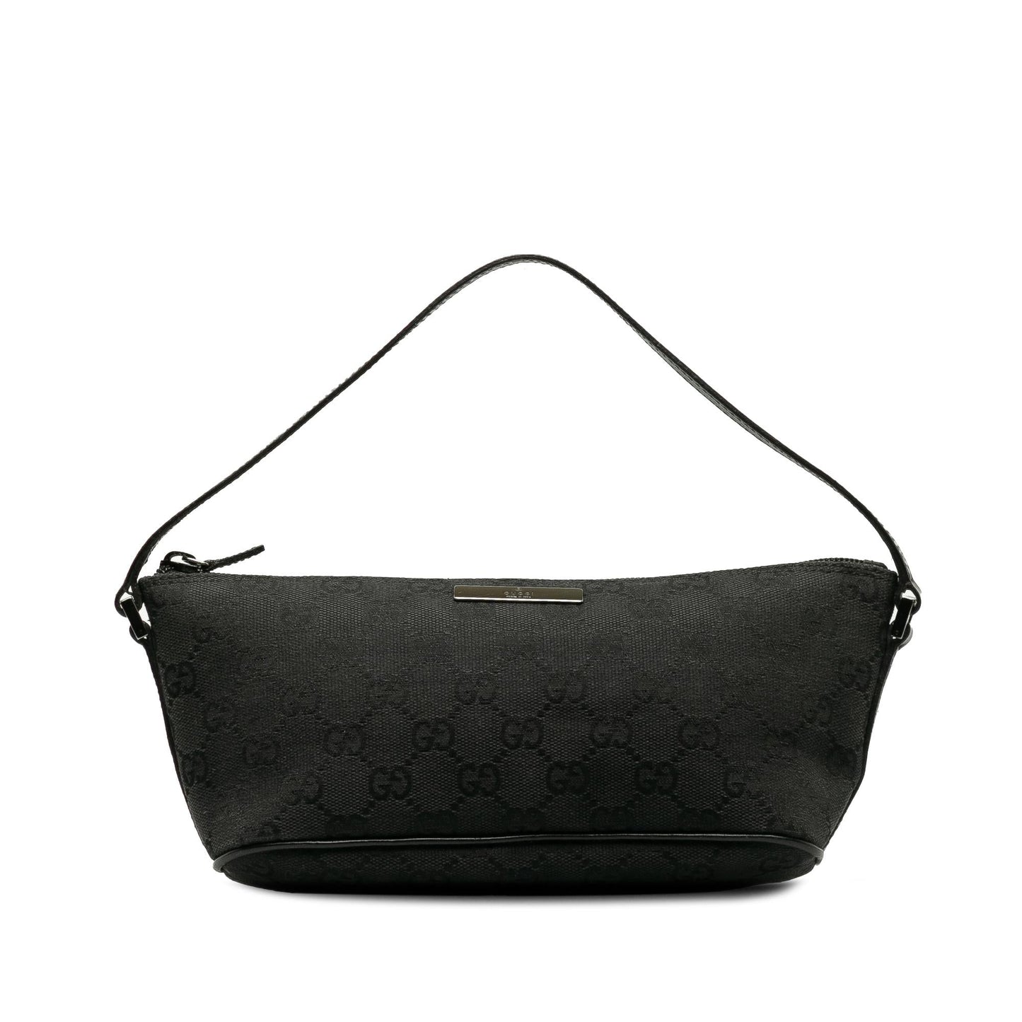 Gucci GG Boat SHG-4asGJB Canvas Black Handbag