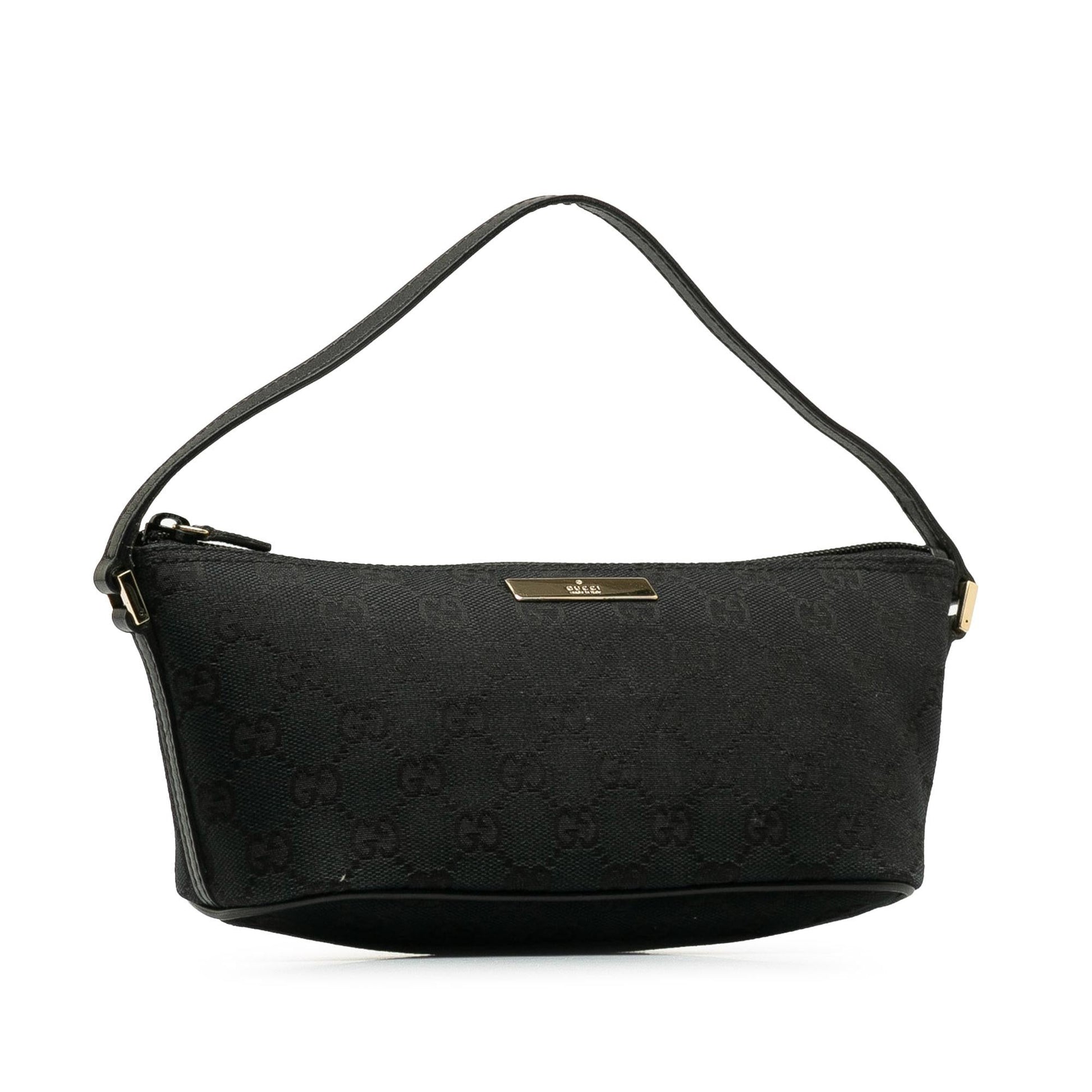 Gucci GG Boat SHG-DJomDL Canvas Black Handbag