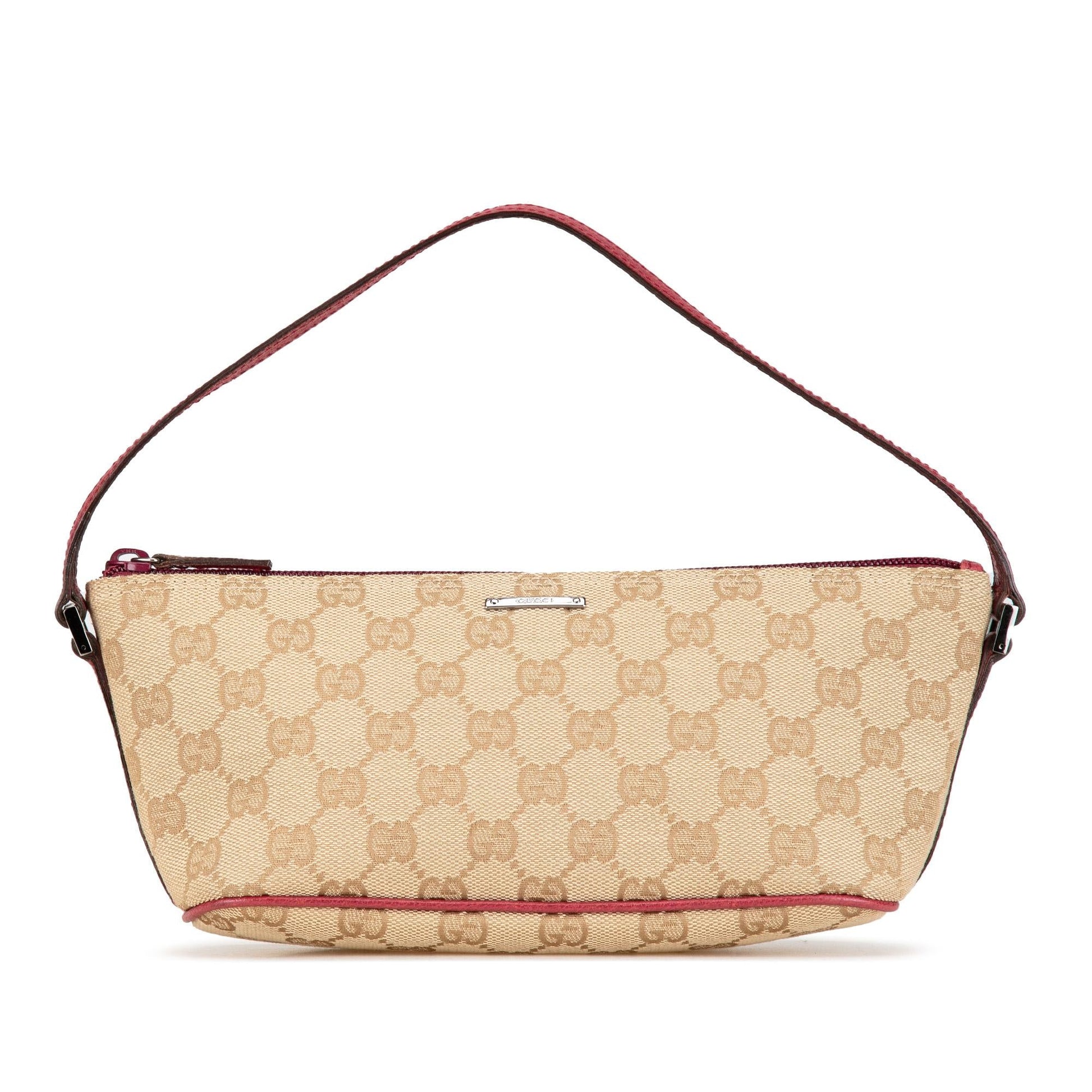 Gucci GG Boat SHG-FS9DUK Canvas Brown Shoulder Bag