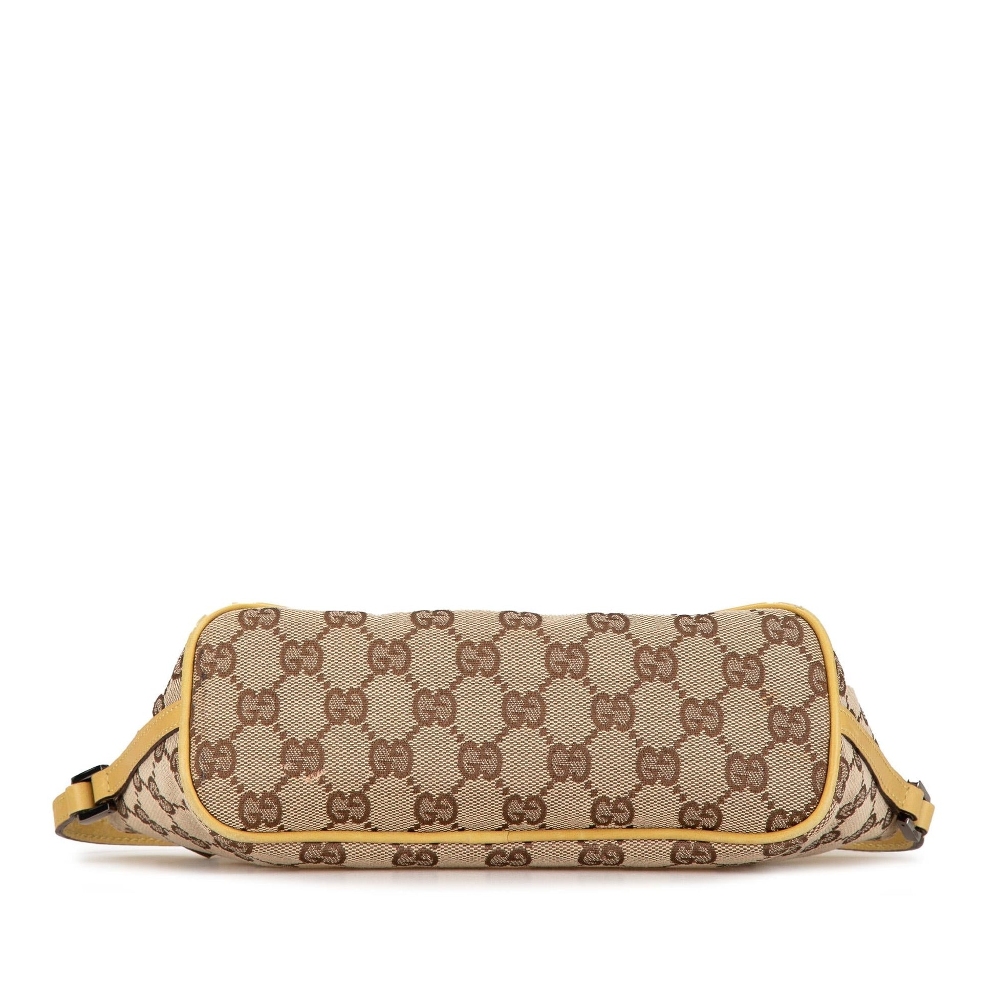Gucci GG Boat SHG-dm3Oib Canvas Brown Shoulder Bag