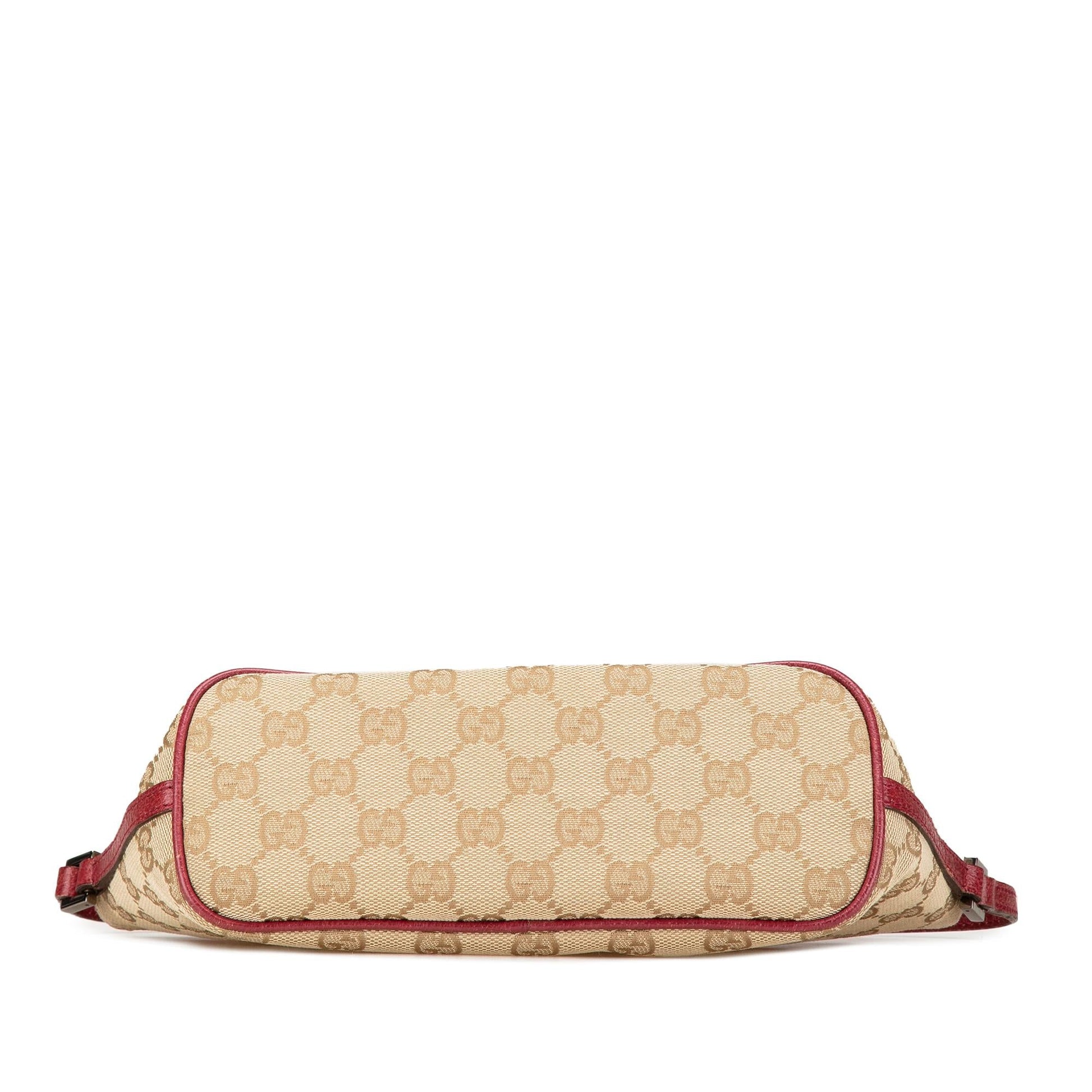Gucci GG Boat SHG-JtzSQh Canvas Brown Shoulder Bag