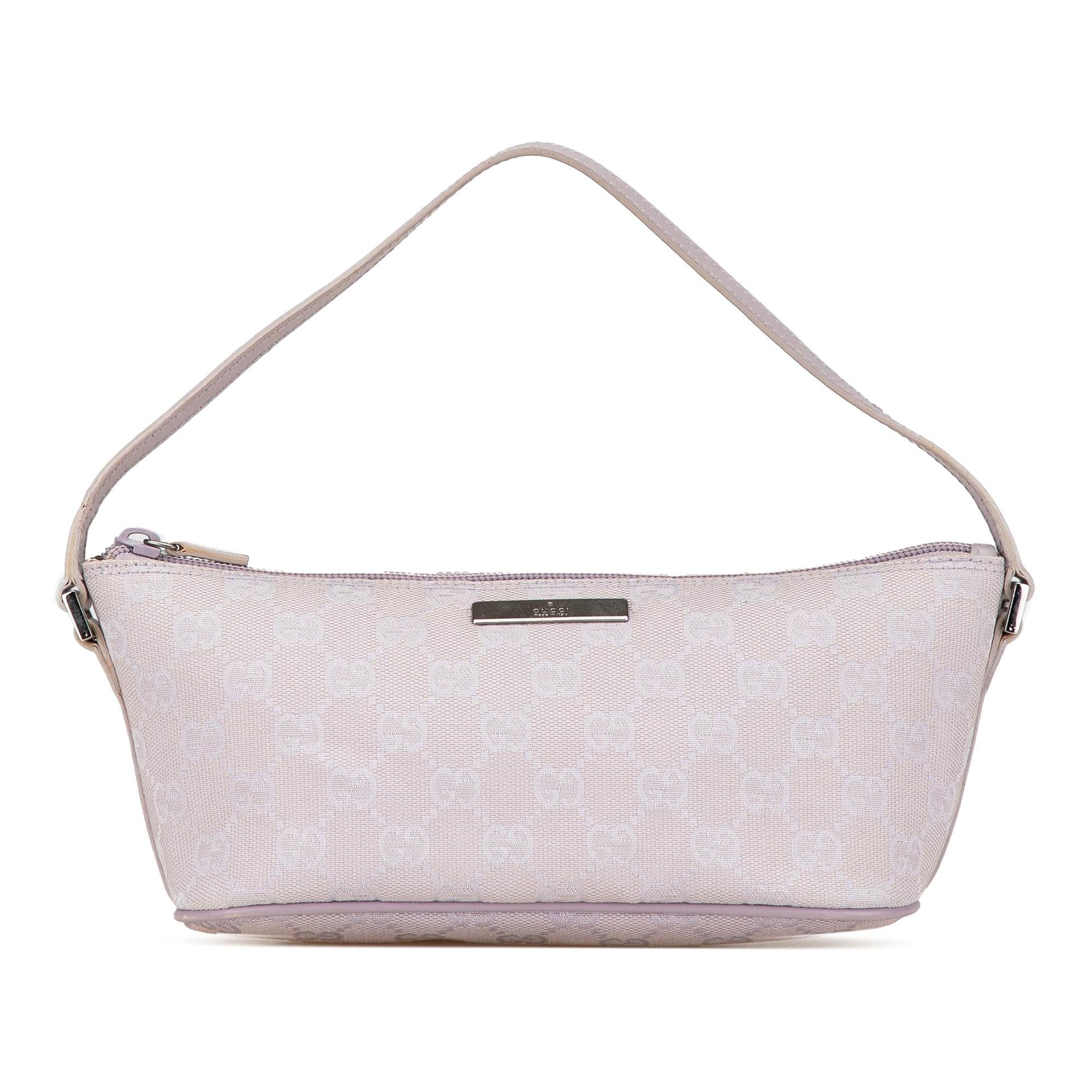 Gucci GG Boat Canvas Calf Shoulder Bag