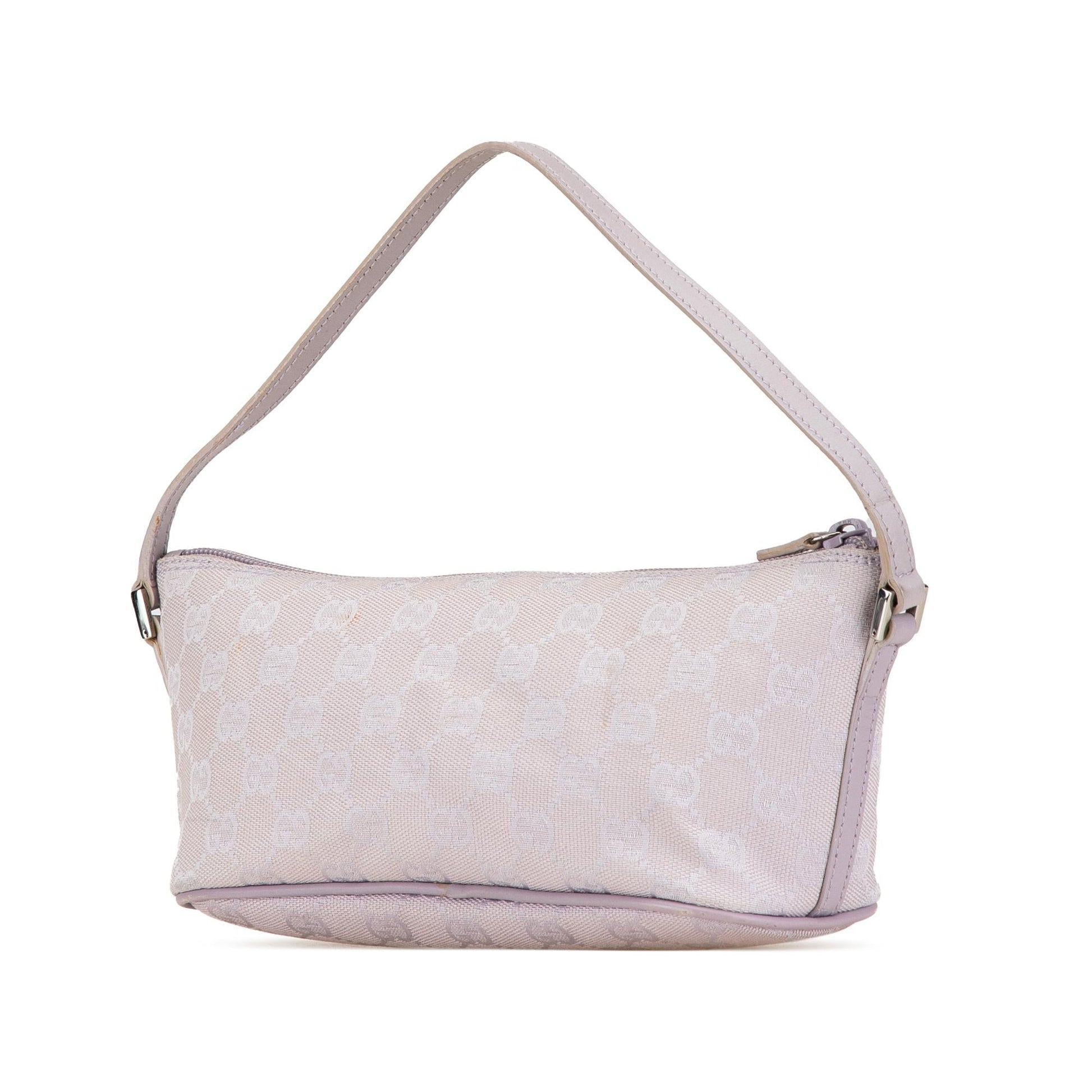 Gucci GG Boat Canvas Calf Shoulder Bag
