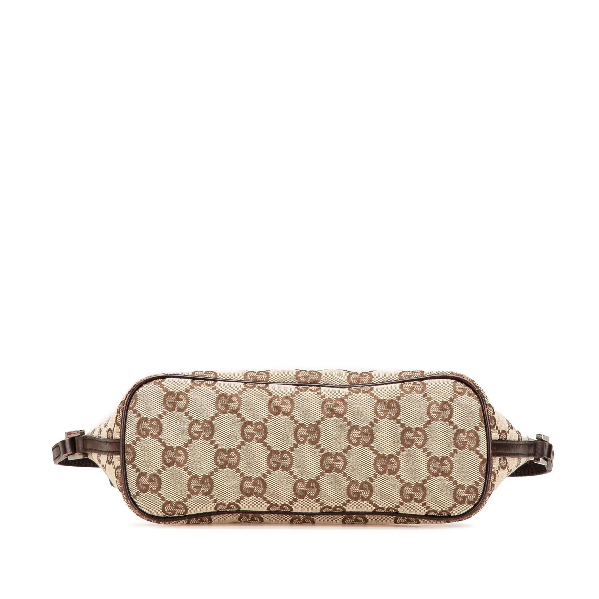 Gucci GG Boat Canvas Brown Shoulder Bag