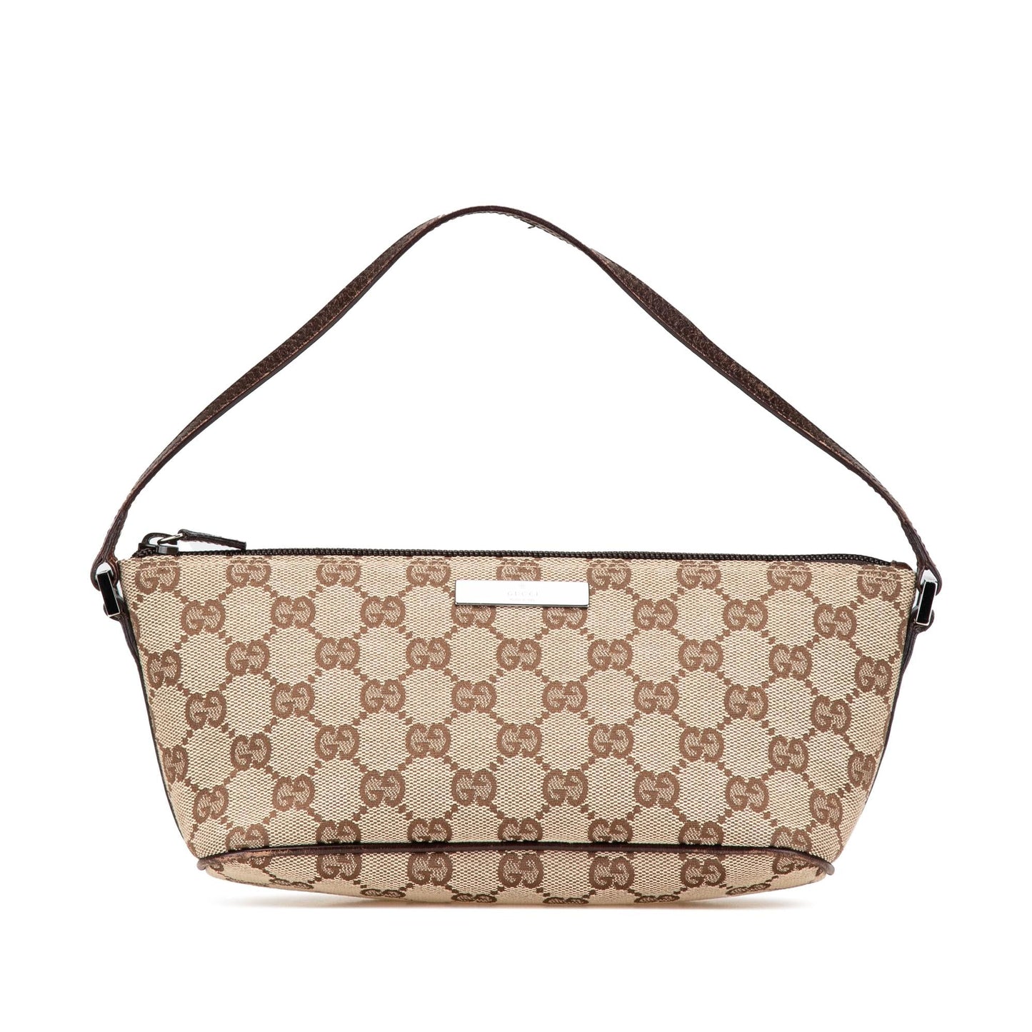 Gucci GG Boat Canvas Brown Shoulder Bag