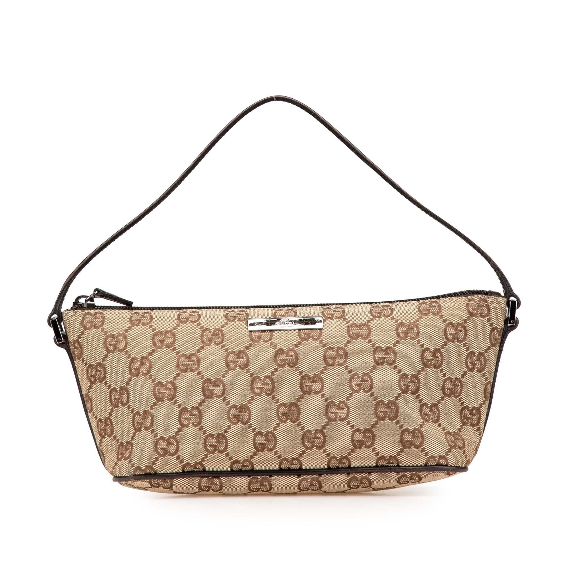 Gucci GG Boat Canvas Brown Shoulder Bag Boat 6