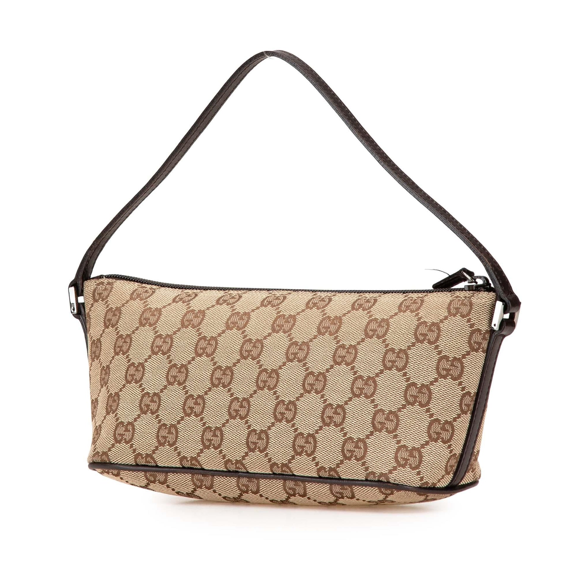 Gucci GG Boat Canvas Brown Shoulder Bag Boat 6