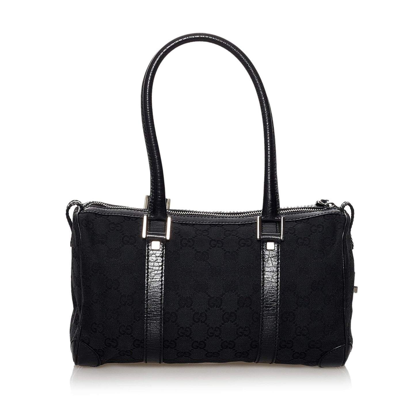 Gucci GG Boston SHG Canvas Black Satchel Bag 3