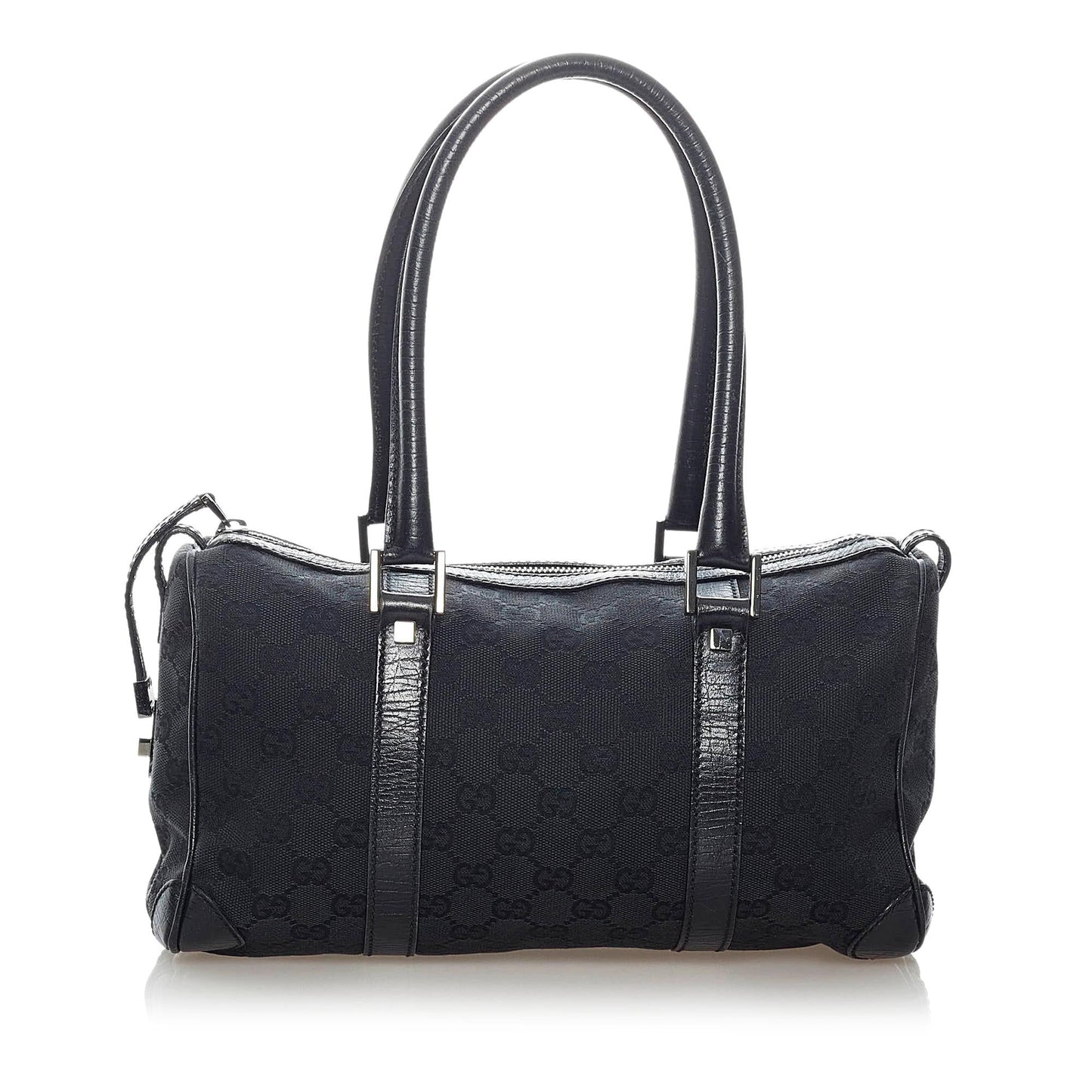 Gucci GG Boston SHG Canvas Black Satchel Bag 4