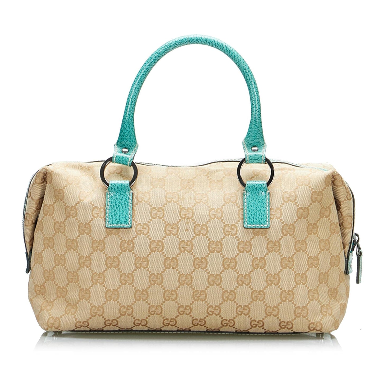 Gucci GG Boston SHG-sMTQ2e Canvas Brown Satchel Bag