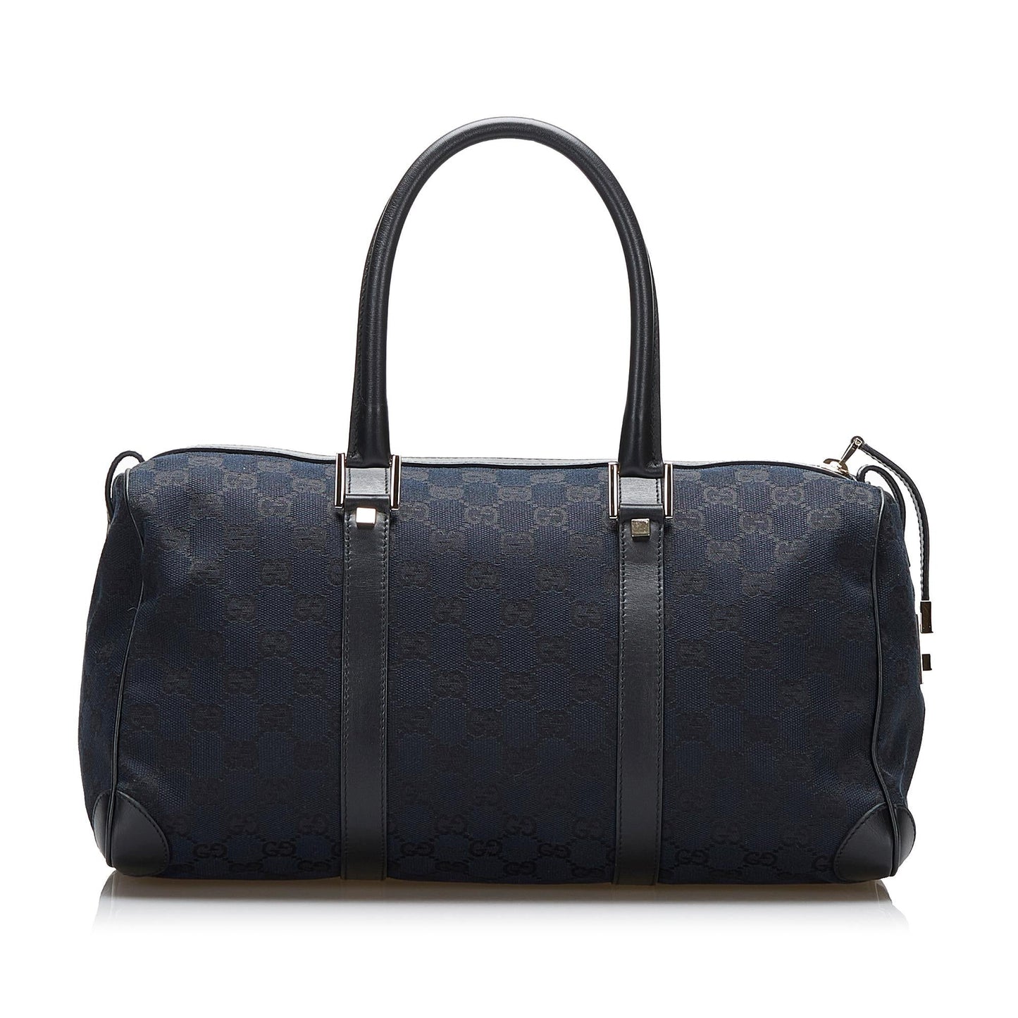 Gucci GG Boston SHG-BC1wPY Canvas Black Satchel Bag