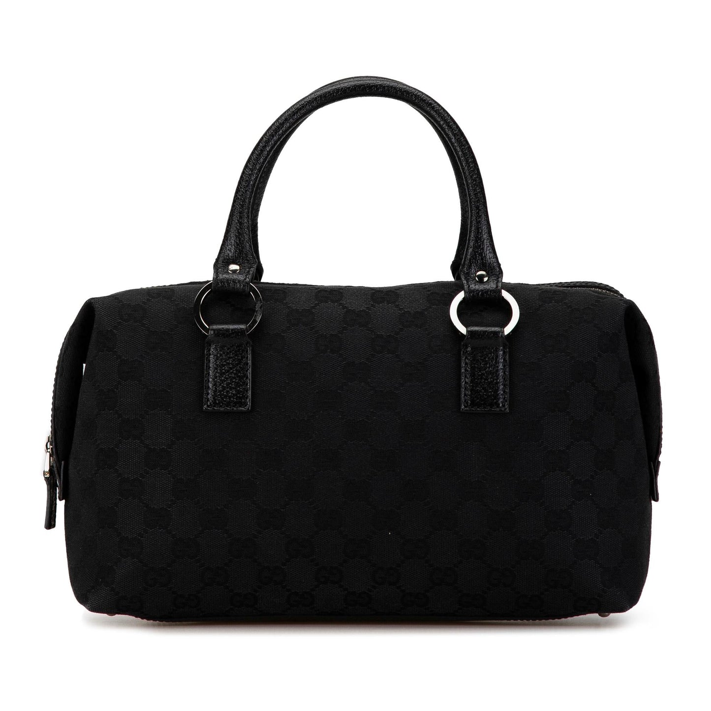 Gucci GG Boston SHG-NQ32Nd Canvas Calf Black Satchel Bag