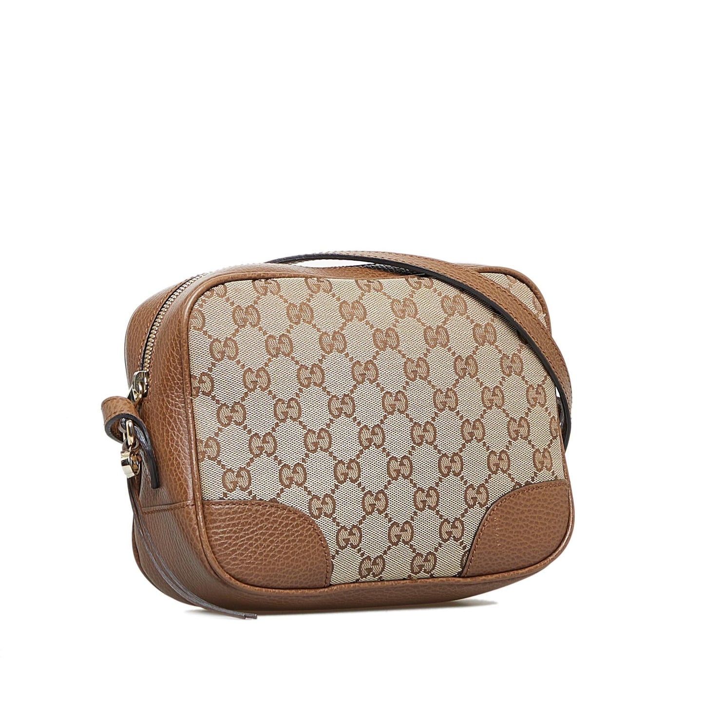 Gucci GG Bree SHG-JiR4i2 Canvas Calf Brown Crossbody Bag