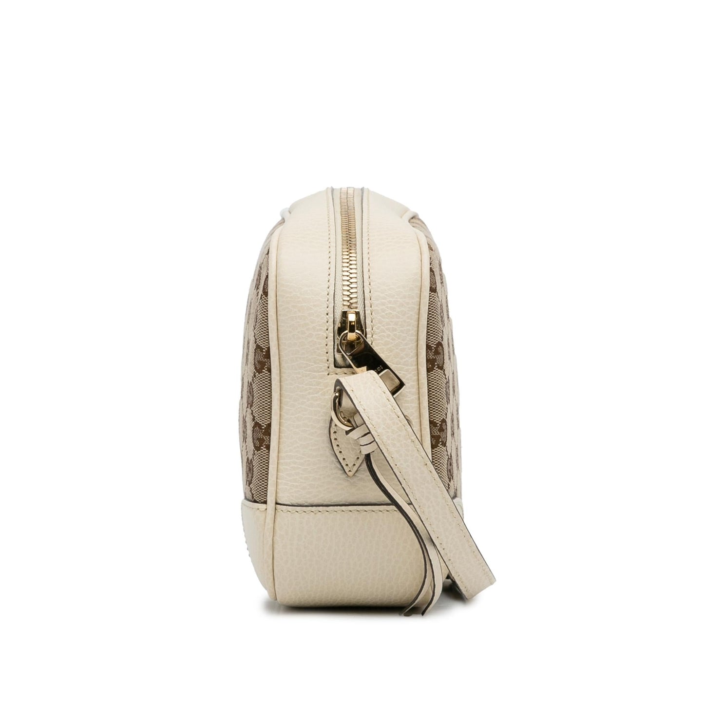 Gucci GG Bree SHG-rXdkRv Canvas Calf White Brown Crossbody Bag
