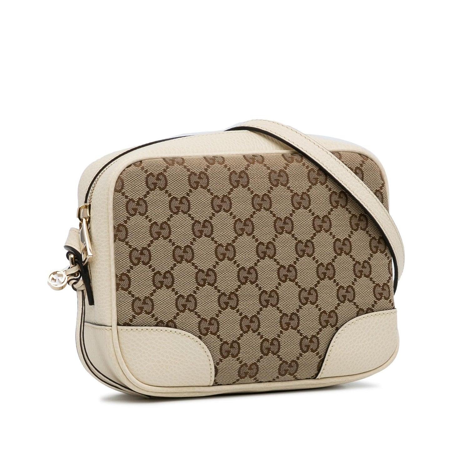 Gucci GG Bree SHG-rXdkRv Canvas Calf White Brown Crossbody Bag