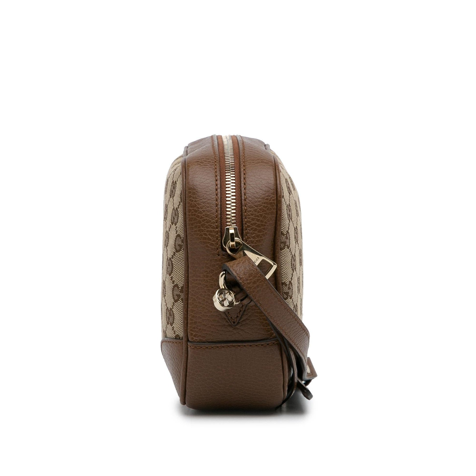 Gucci GG Bree SHG-B1VoWA Canvas Calf Brown Crossbody Bag