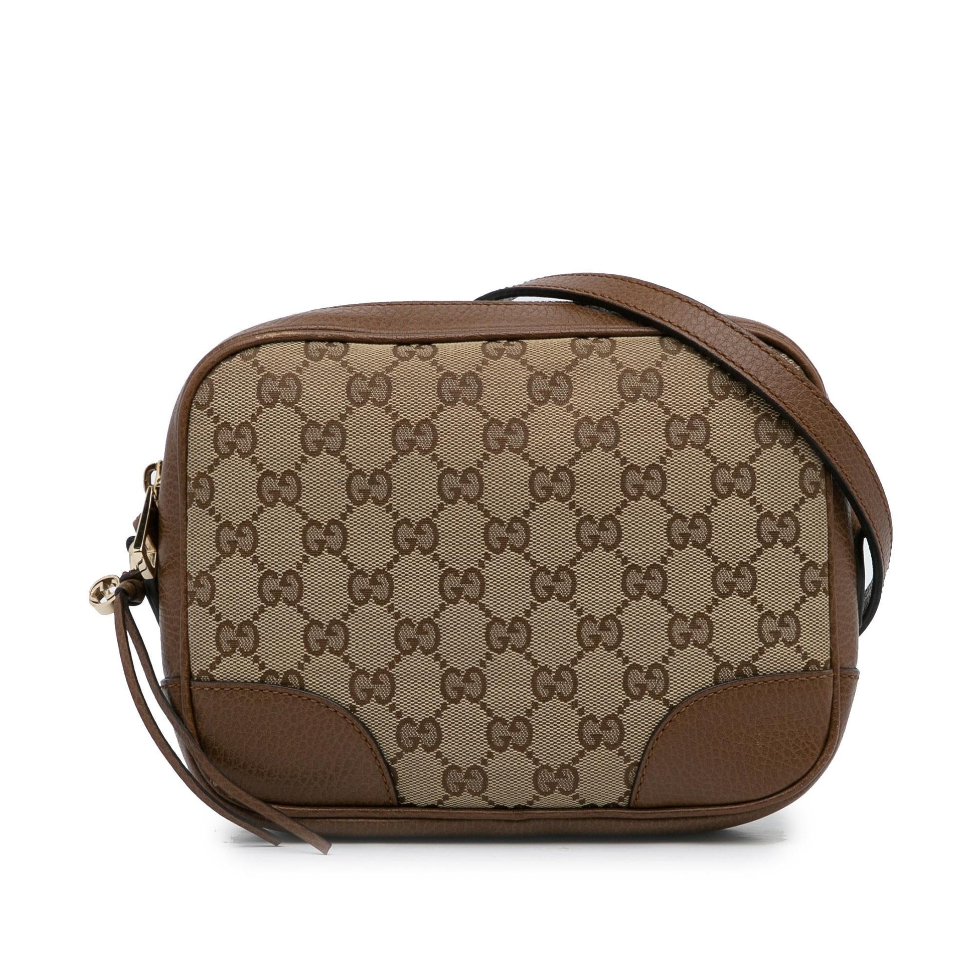 Gucci GG Bree SHG-B1VoWA Canvas Calf Brown Crossbody Bag