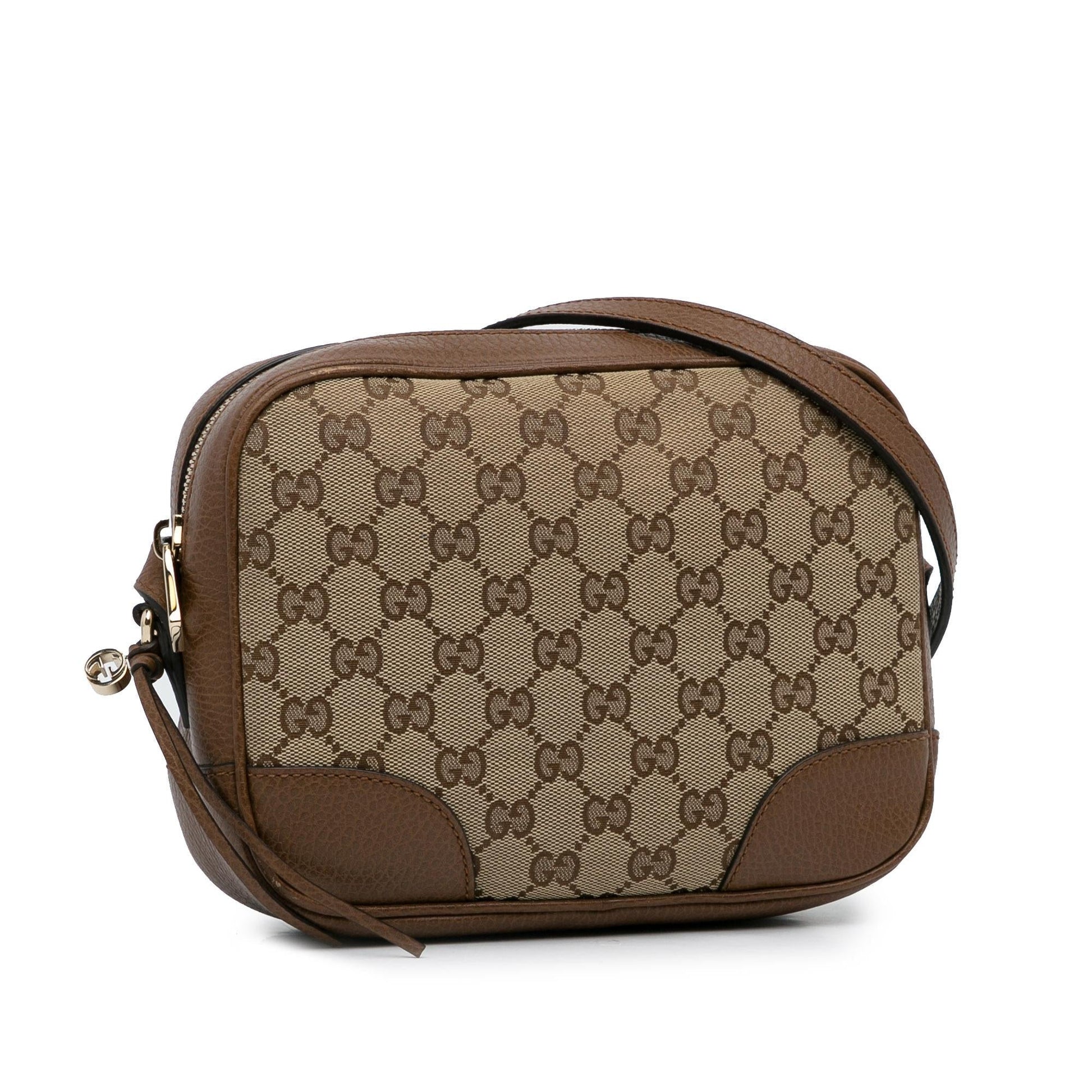 Gucci GG Bree SHG-B1VoWA Canvas Calf Brown Crossbody Bag