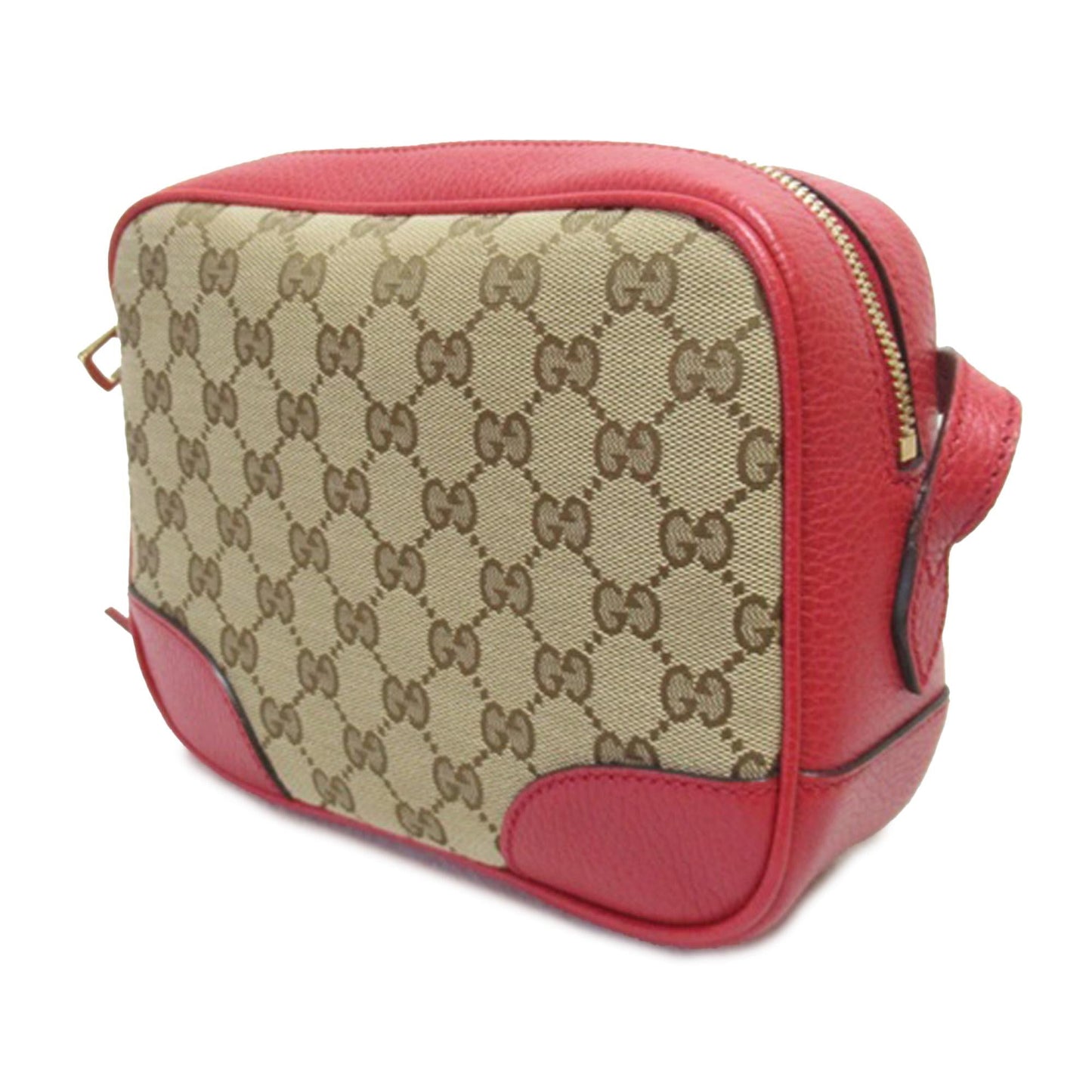 Gucci GG Bree SHG-e1T180 Canvas Calf Brown Red Crossbody Bag
