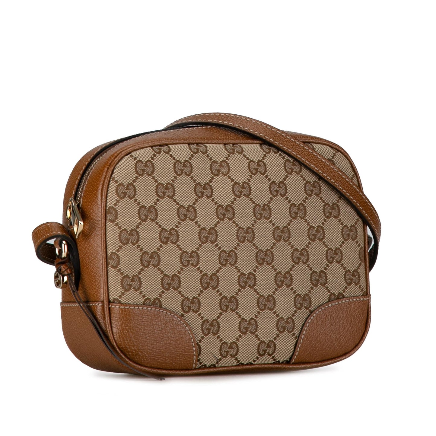 Gucci GG Bree SHG-tbpSh1 Canvas Calf Brown Crossbody Bag