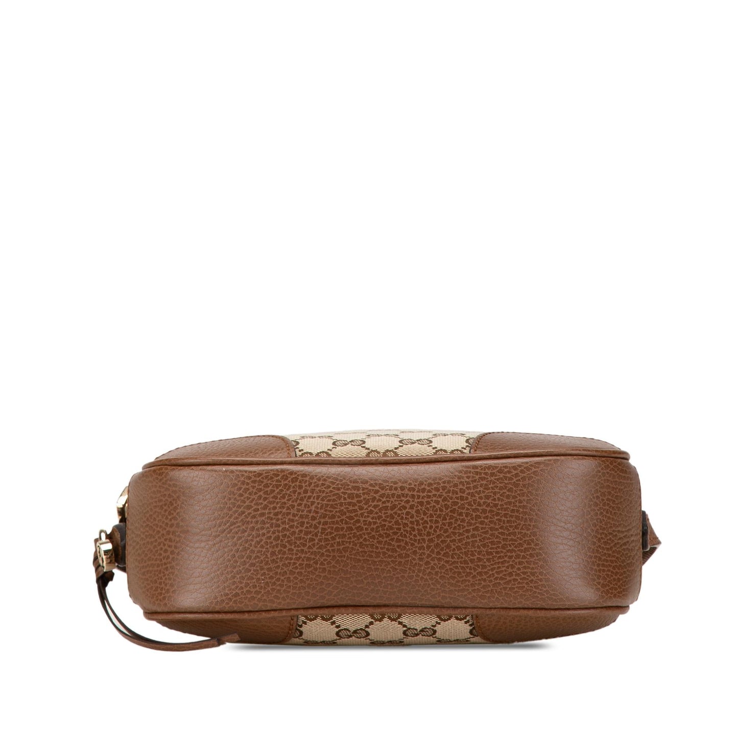 Gucci GG Bree Canvas Calf Brown Crossbody Bag Shg A74R5D