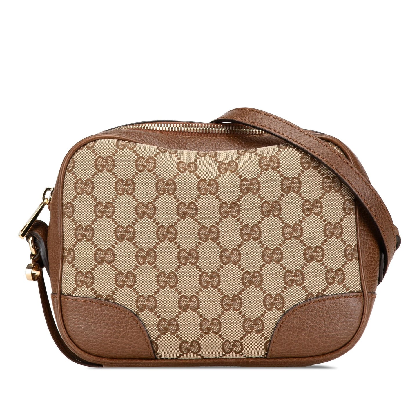 Gucci GG Bree Canvas Calf Brown Crossbody Bag Crossbody 4