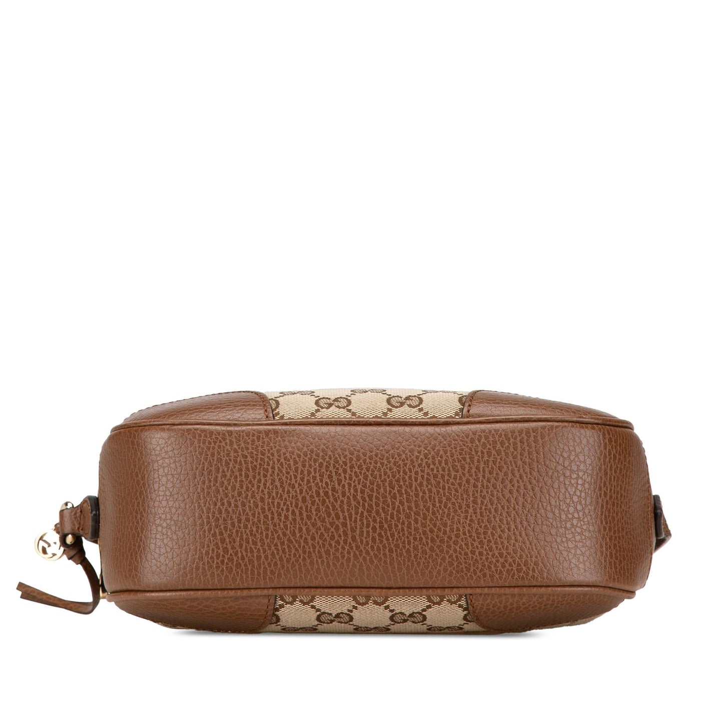 Gucci GG Bree Canvas Calf Brown Crossbody Bag