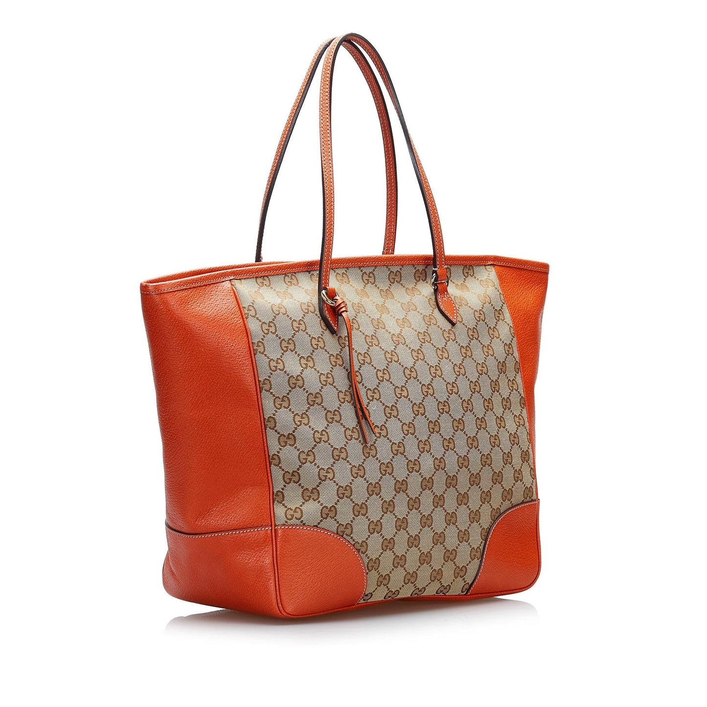 Gucci GG Bree SHG-1m3kbx Canvas Calf Brown Orange Tote Bag