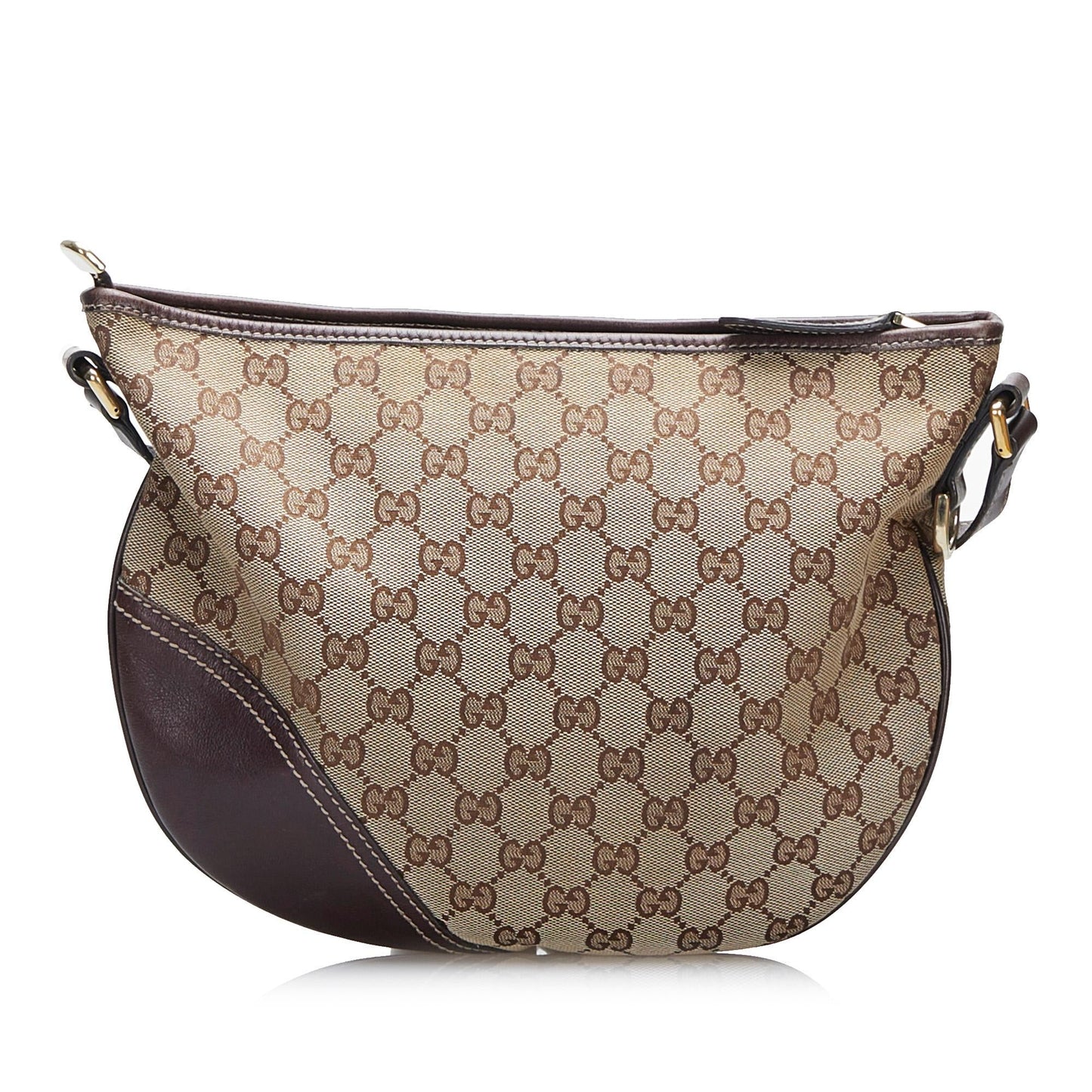 Gucci GG Britt SHG-gC3R2B Canvas Calf Brown Crossbody Bag