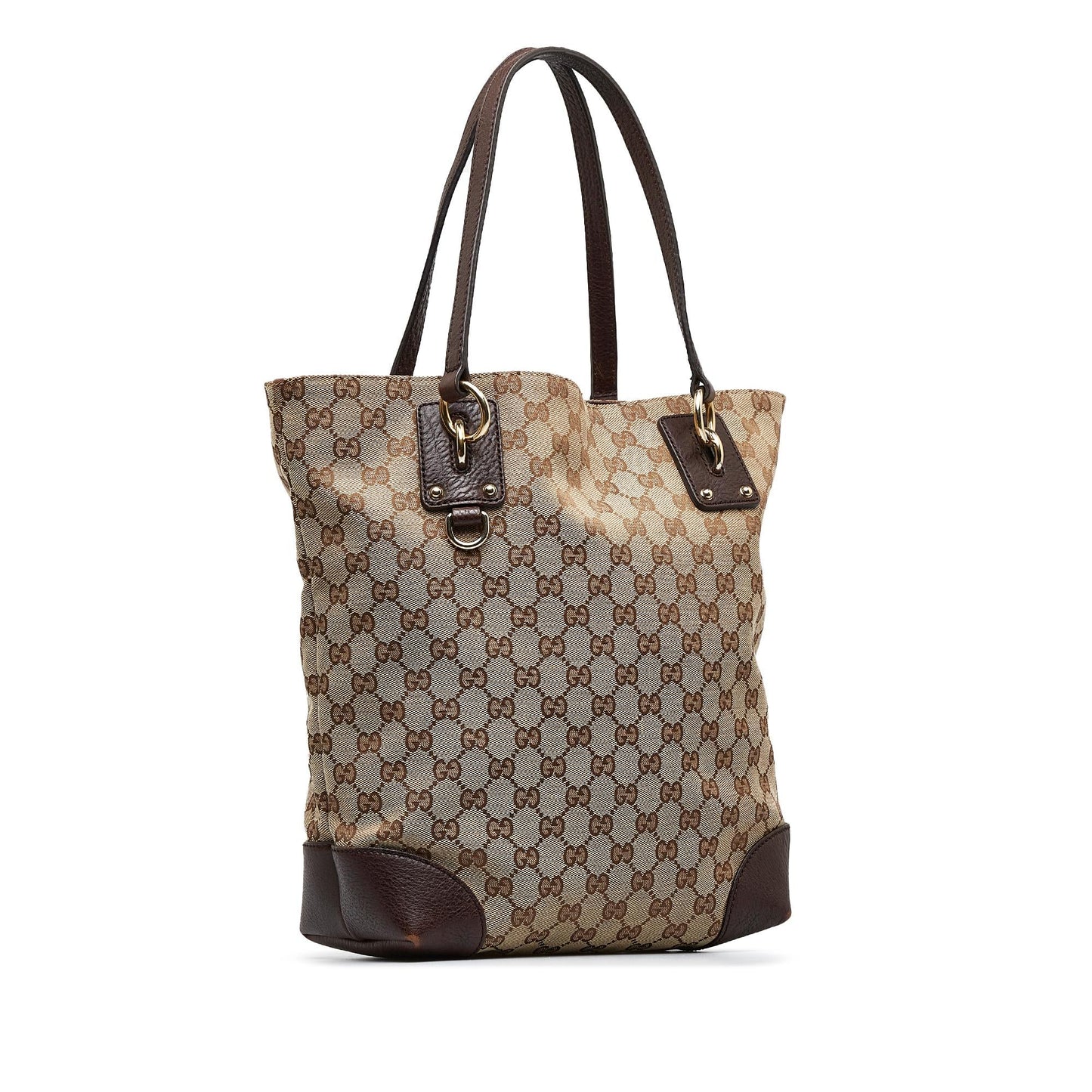 Gucci GG Charm SHG-zYRkEO Canvas Brown Tote Bag