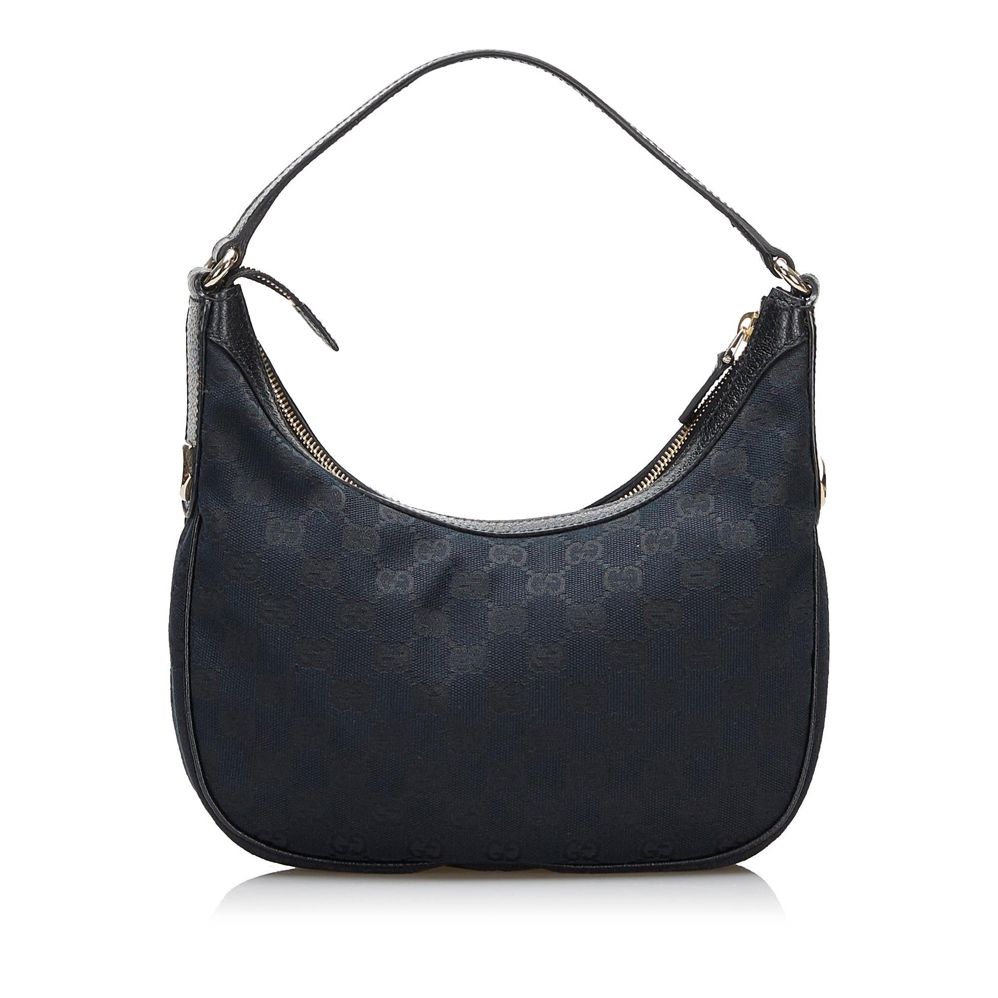 Gucci GG Charmy SHG-aBR11K Canvas Black Shoulder Bag
