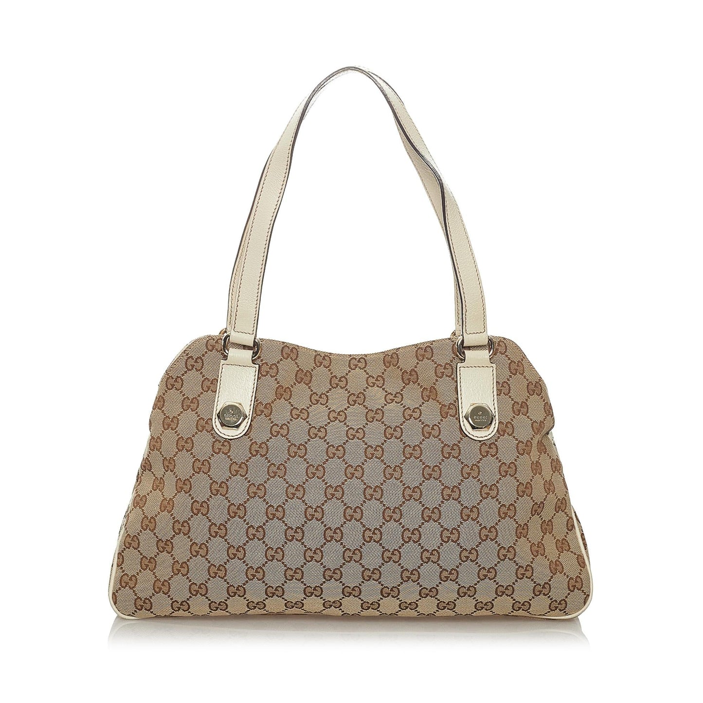 Gucci GG Charmy SHG Canvas White Brown Shoulder Bag 3