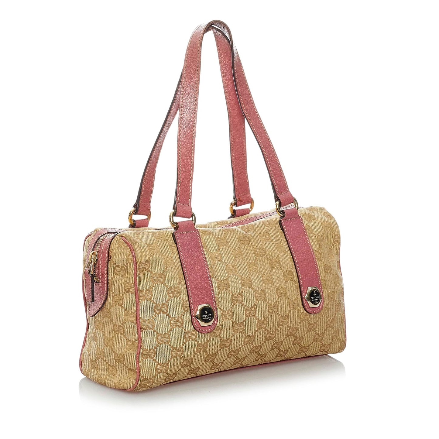 Gucci GG Charmy SHG Canvas Brown Pink Shoulder Bag 3