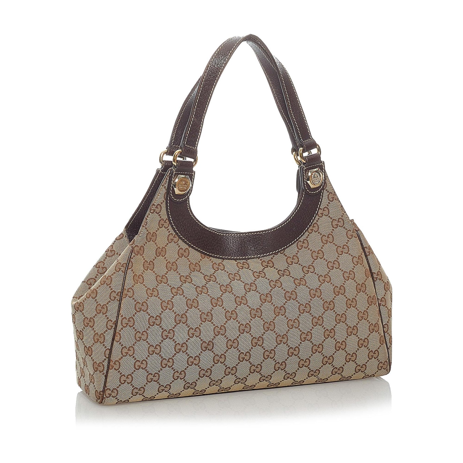 Gucci GG Charmy SHG Canvas Brown Shoulder Bag 4