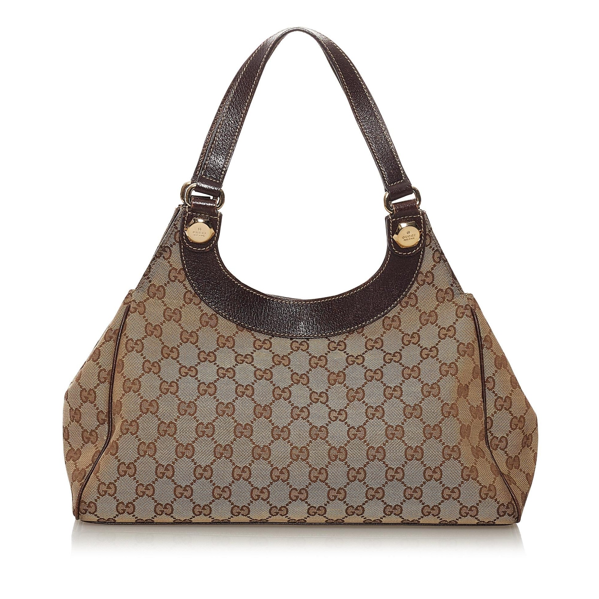 Gucci GG Charmy SHG Canvas Brown Shoulder Bag