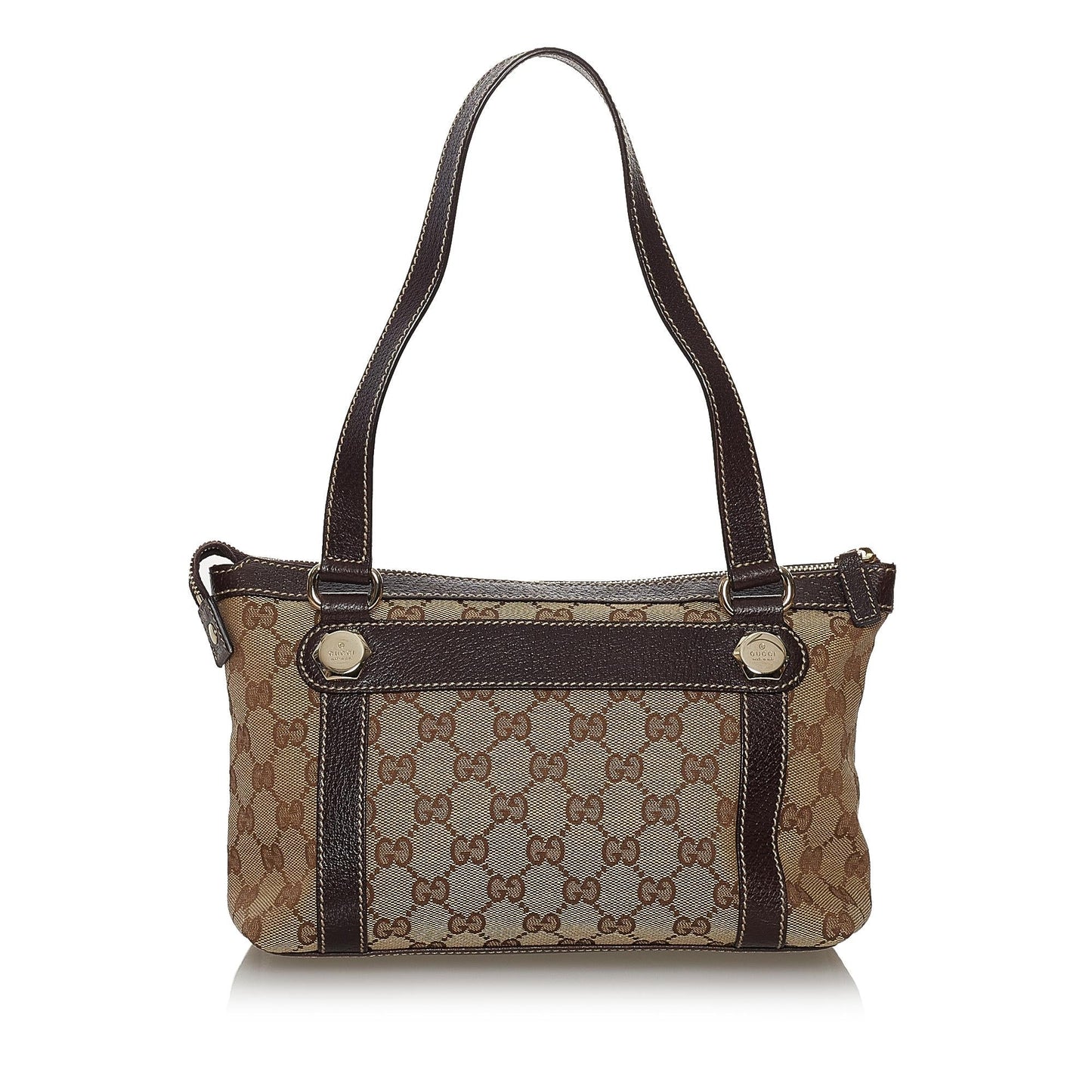 Gucci GG Charmy SHG Canvas Black Brown Shoulder Bag