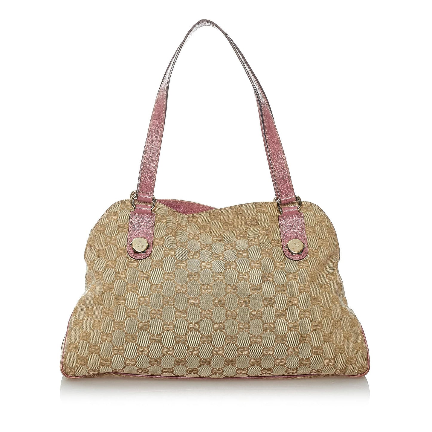 Gucci GG Charmy SHG Canvas Brown Pink Shoulder Bag Bag Shg