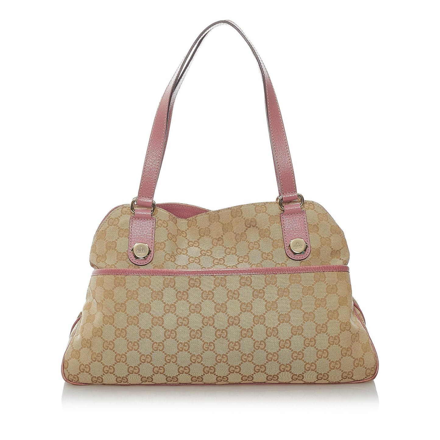 Gucci GG Charmy SHG Canvas Brown Pink Shoulder Bag Bag Shg