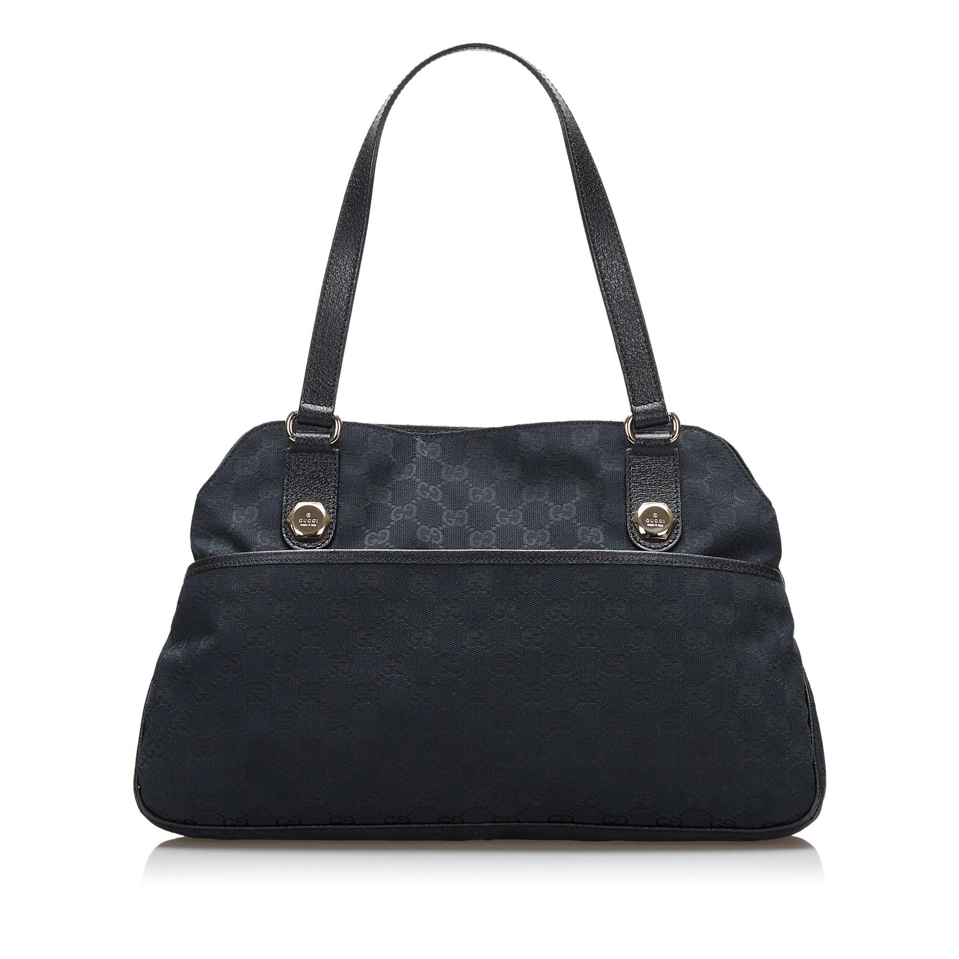 Gucci GG Charmy SHG Canvas Black Shoulder Bag