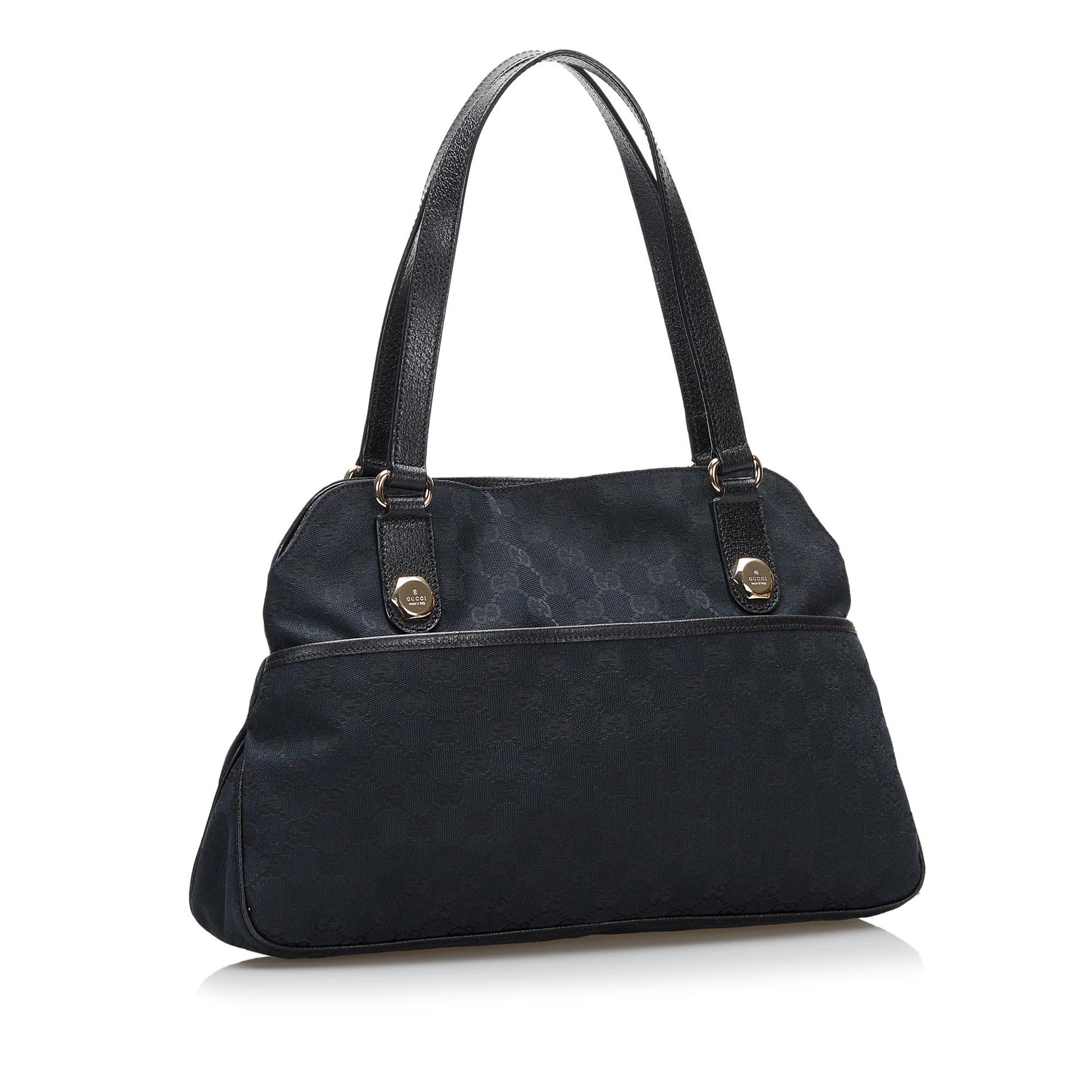 Gucci GG Charmy SHG Canvas Black Shoulder Bag