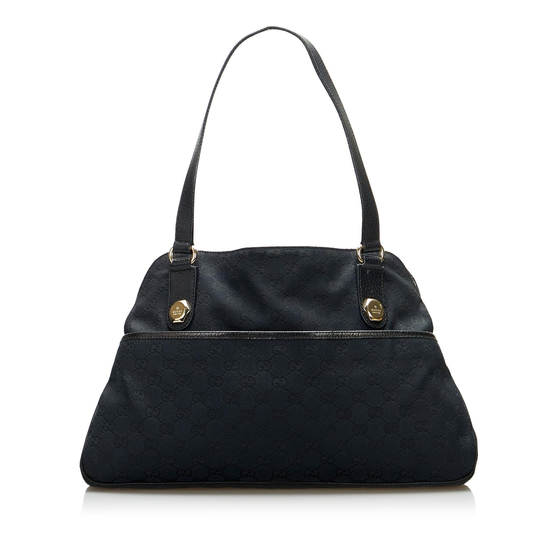 Gucci GG Charmy SHG-PA43Gi Canvas Calf Black Shoulder Bag