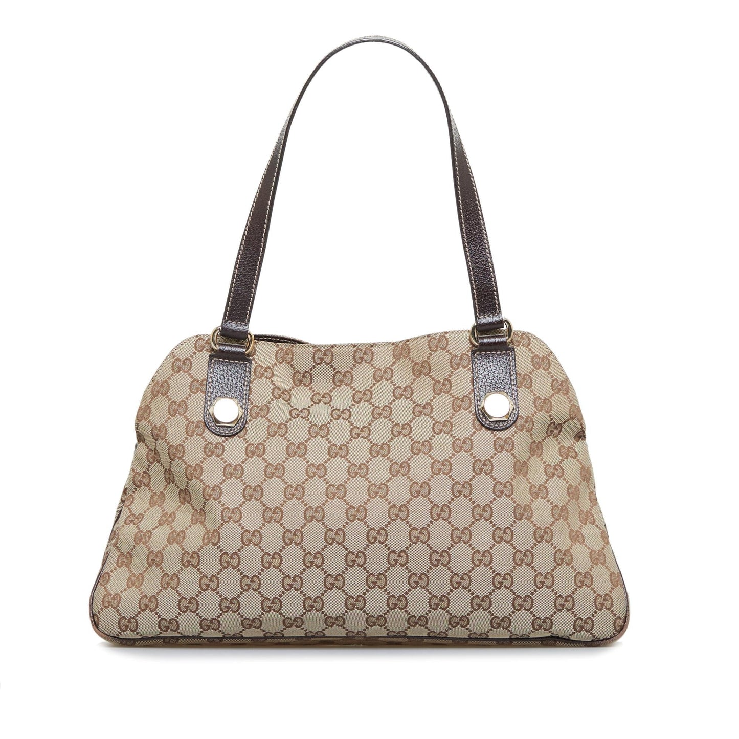 Gucci GG Charmy SHG-z05jIQ Canvas Calf Brown Shoulder Bag