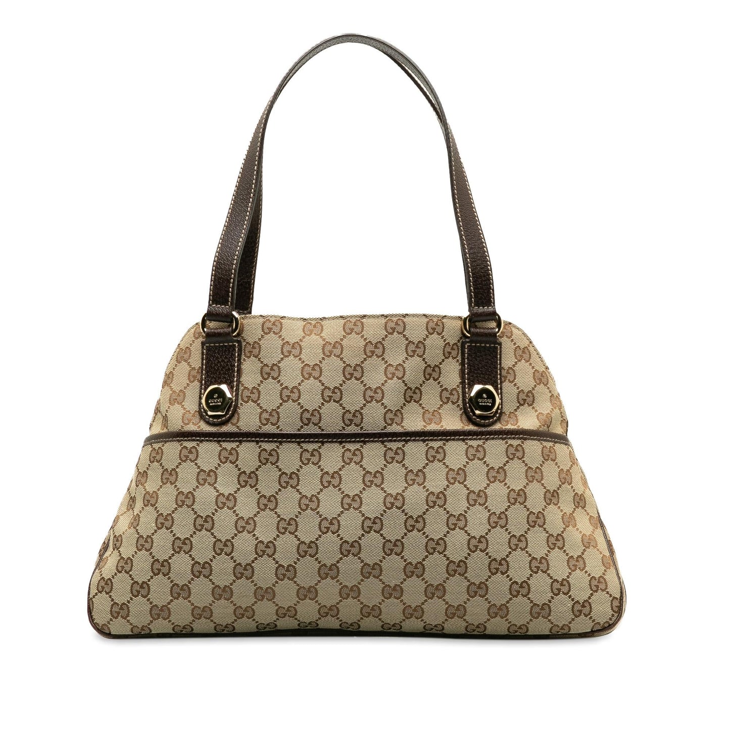 Gucci GG Charmy SHG-gQVCgu Canvas Calf Brown Shoulder Bag