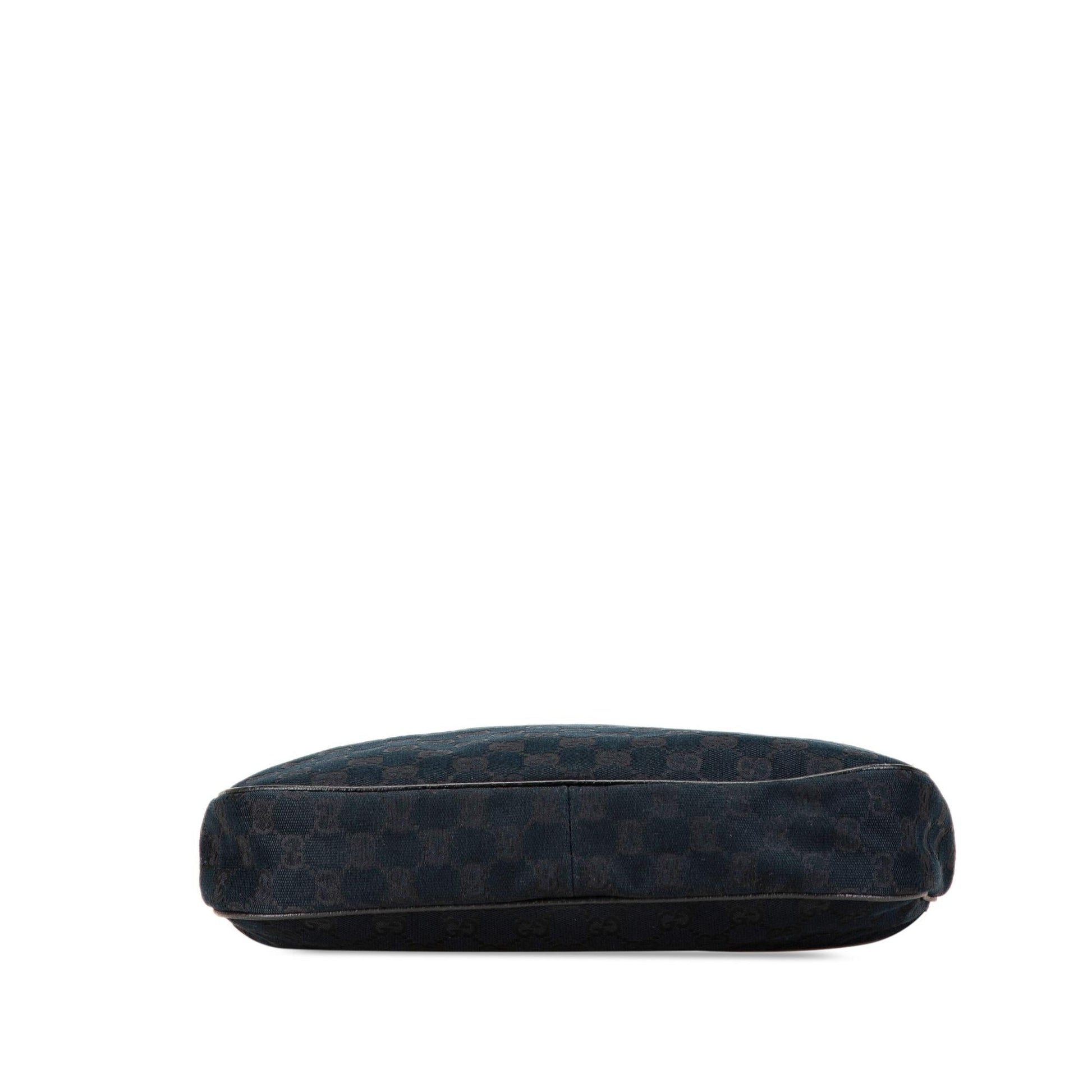 Gucci GG Charmy SHG-fw5xnM Canvas Calf Black Shoulder Bag