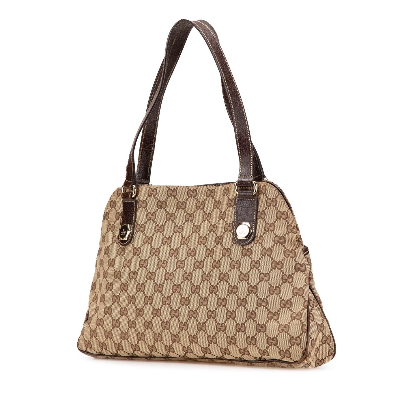 Gucci GG Charmy Canvas Calf Brown Shoulder Bag Shoulder Bag